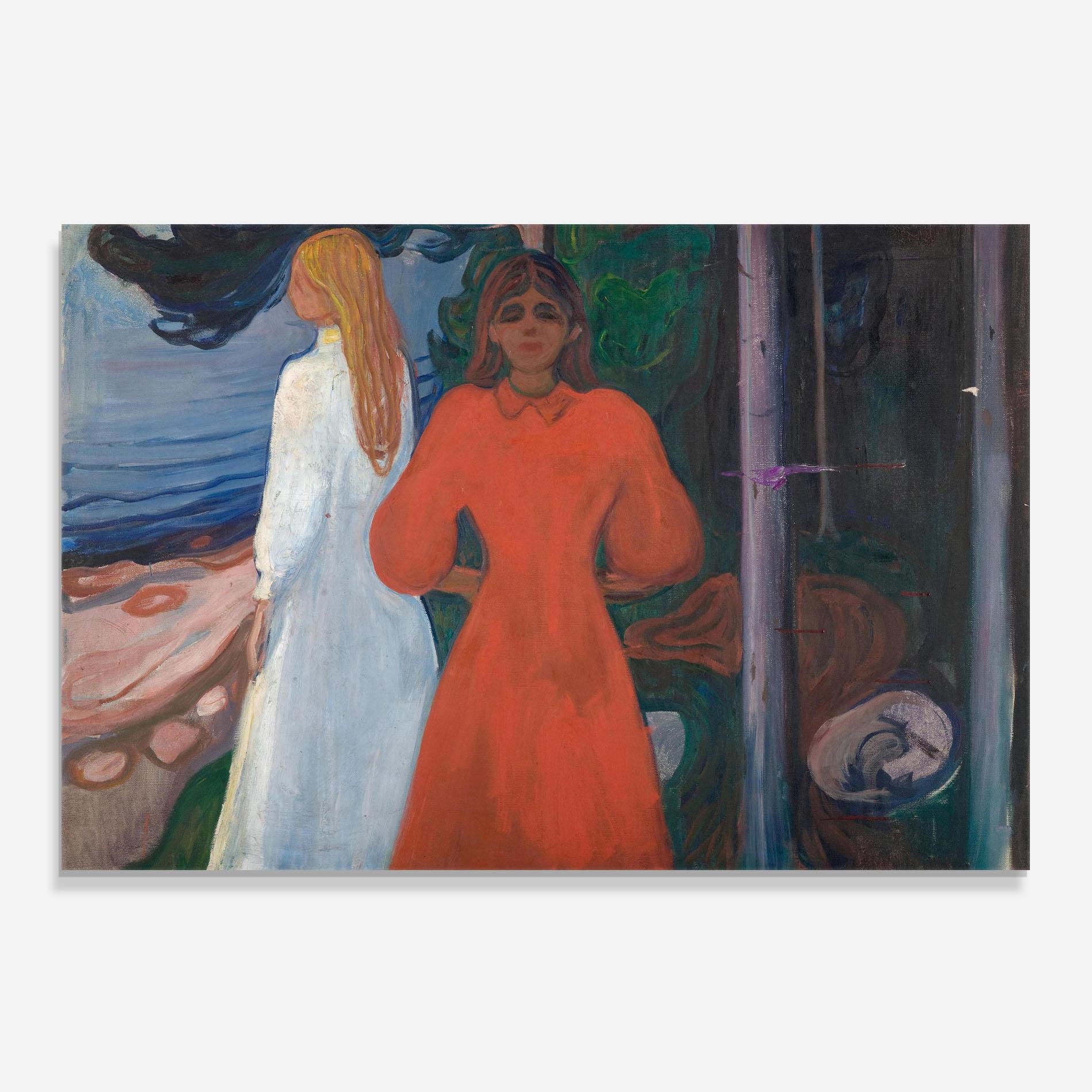 Стъклен панел за кухня Red And White mockup 0