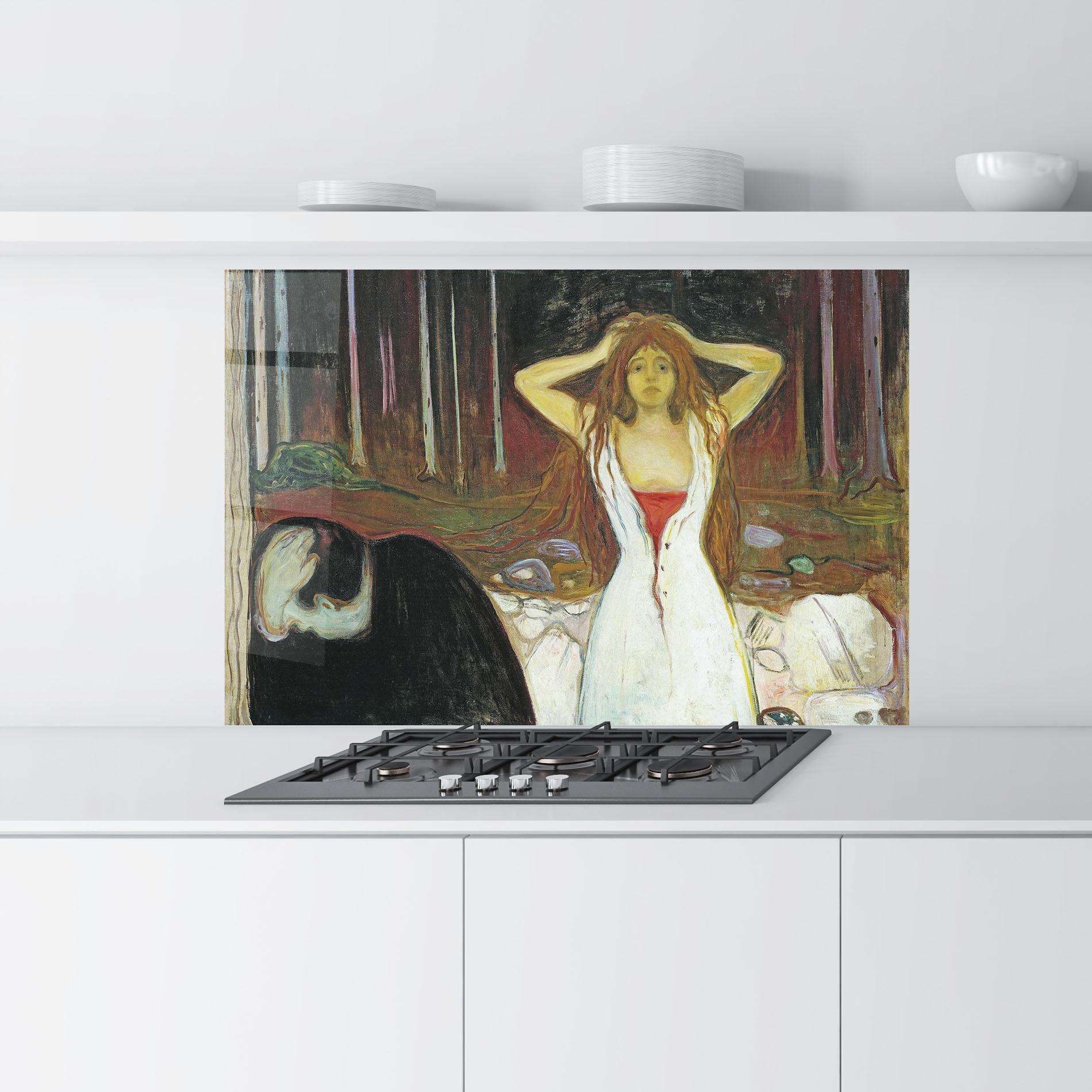 Стъклен панел за кухня Ashes mockup 9