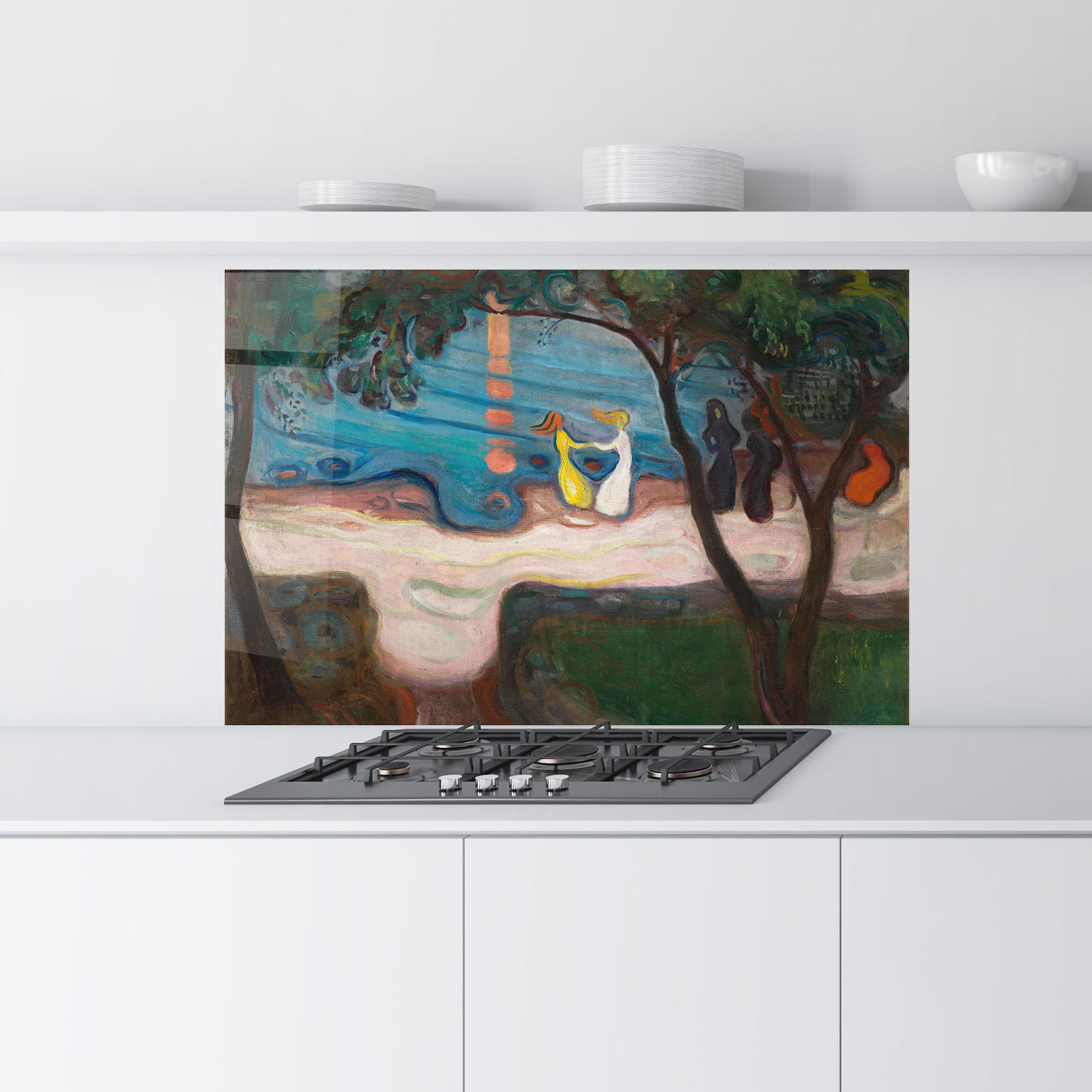 Стъклен панел за кухня Dance On The Beach mockup 9