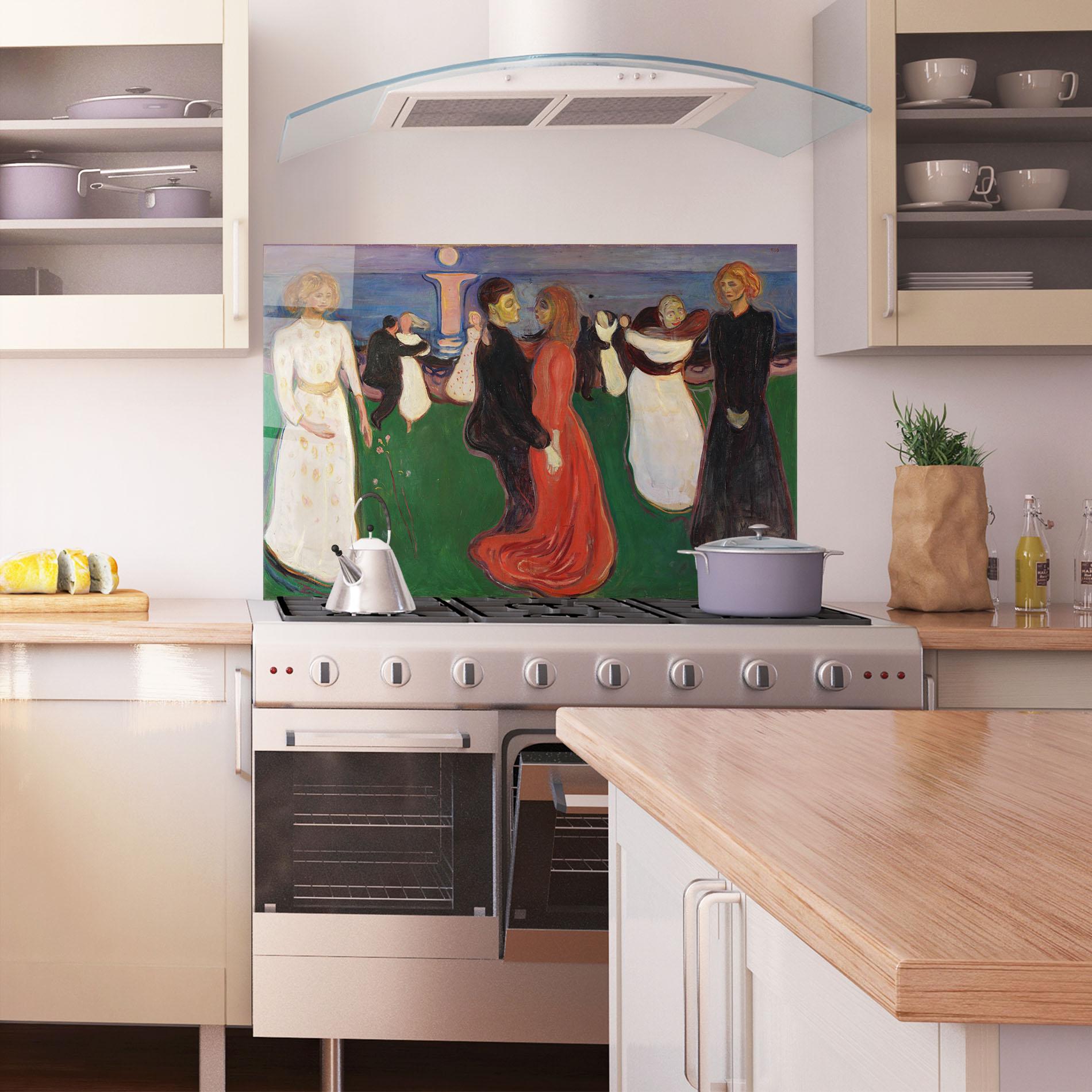 Стъклен панел за кухня Dance Of Life mockup 1