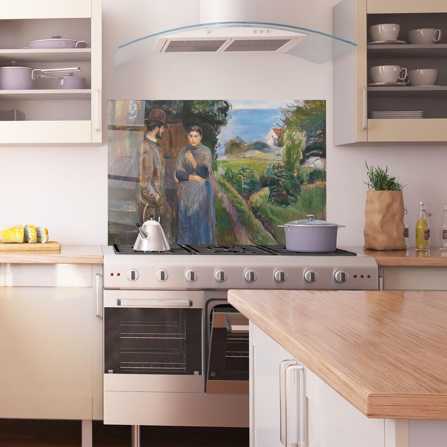 Стъклен панел за кухня Evening Passion mockup 1