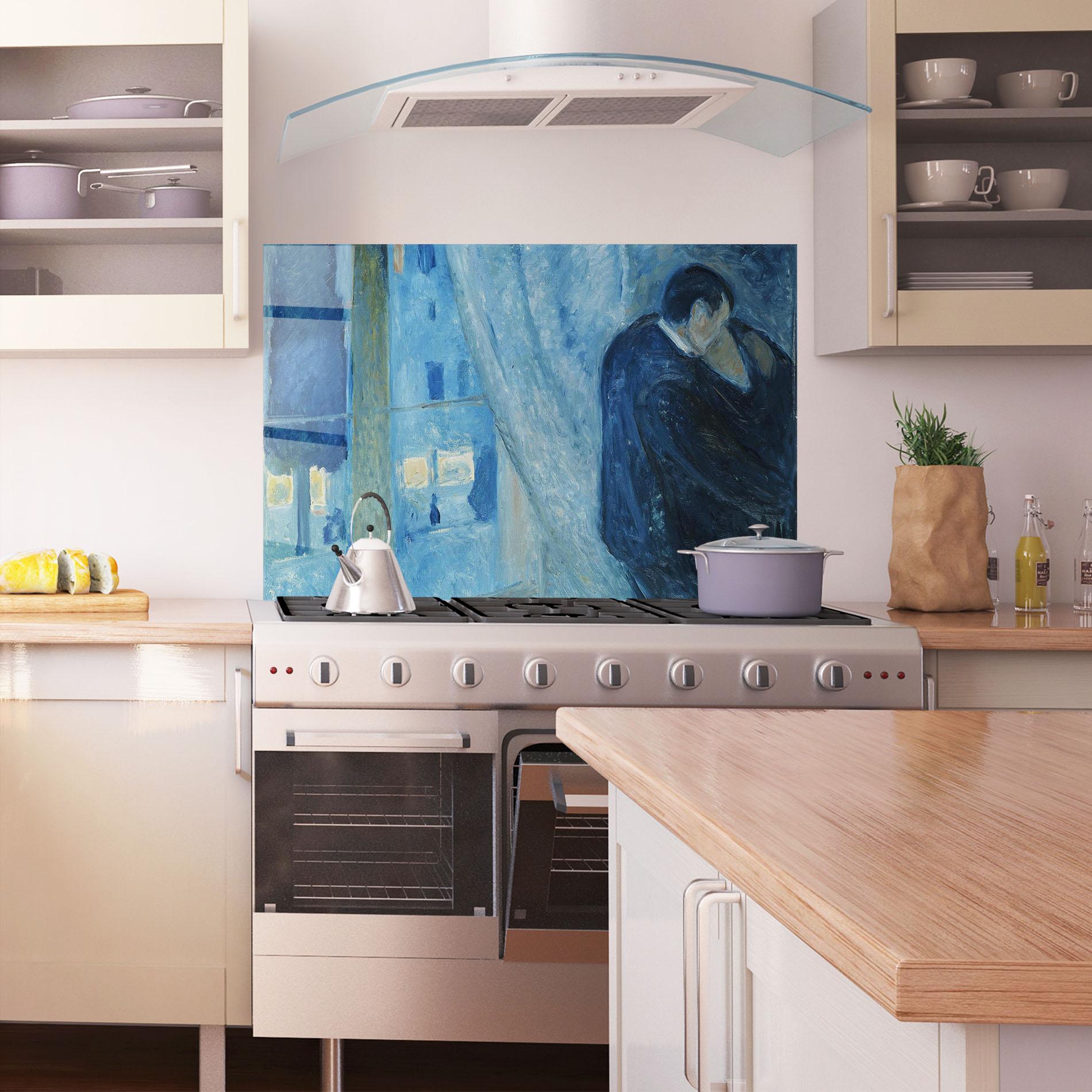 Стъклен панел за кухня Kiss By The Window mockup 1