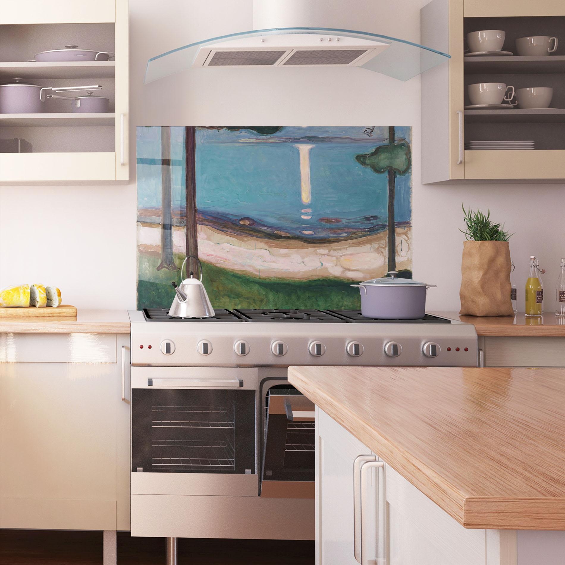 Стъклен панел за кухня Moonlight mockup 1