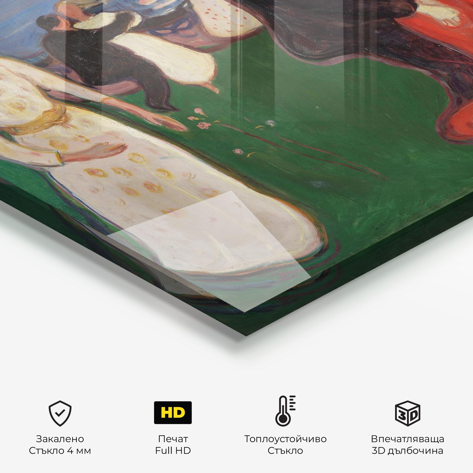 Стъклен панел за кухня Dance Of Life mockup 2