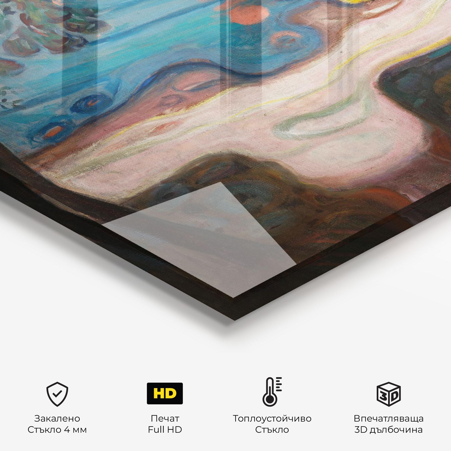 Стъклен панел за кухня Dance On The Beach mockup 2