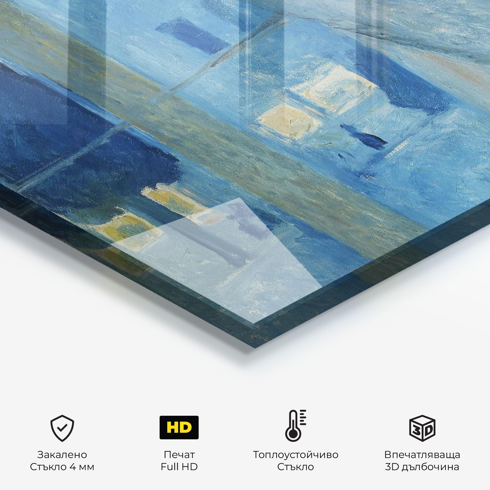 Стъклен панел за кухня Kiss By The Window mockup 2