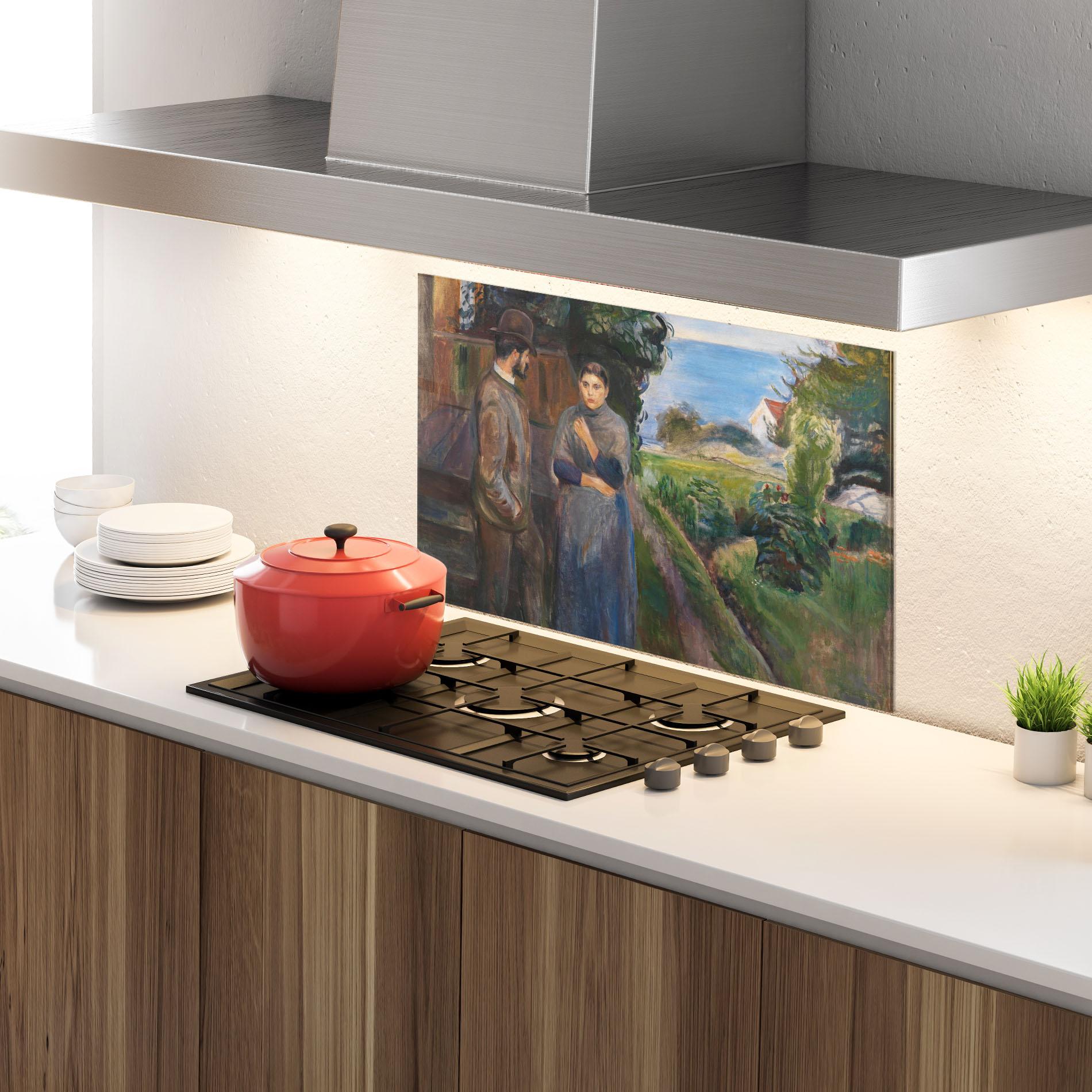 Стъклен панел за кухня Evening Passion mockup 4