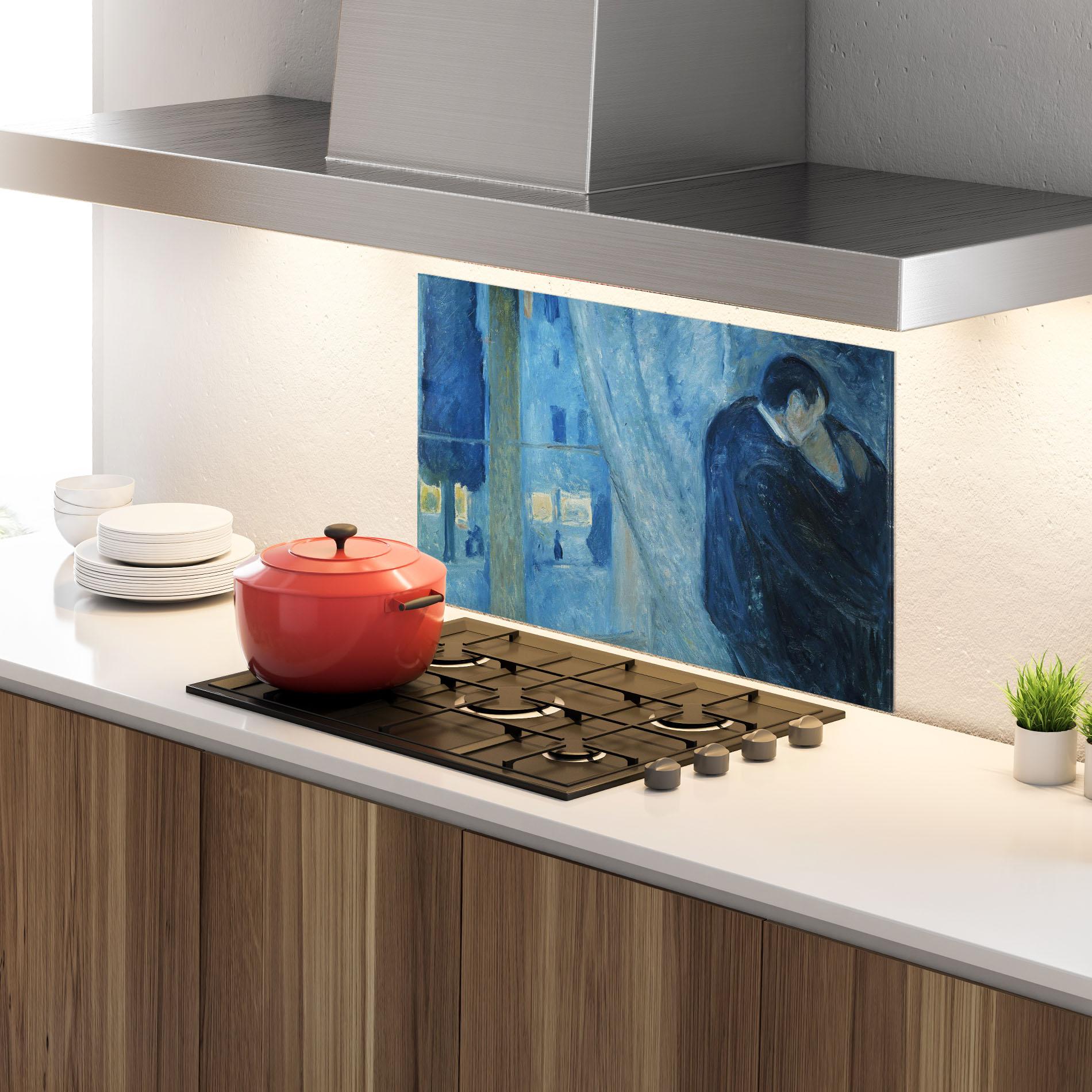 Стъклен панел за кухня Kiss By The Window mockup 4