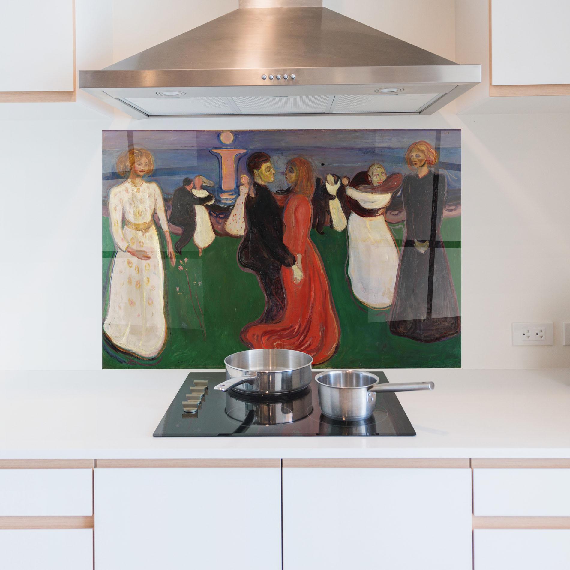 Стъклен панел за кухня Dance Of Life mockup 5