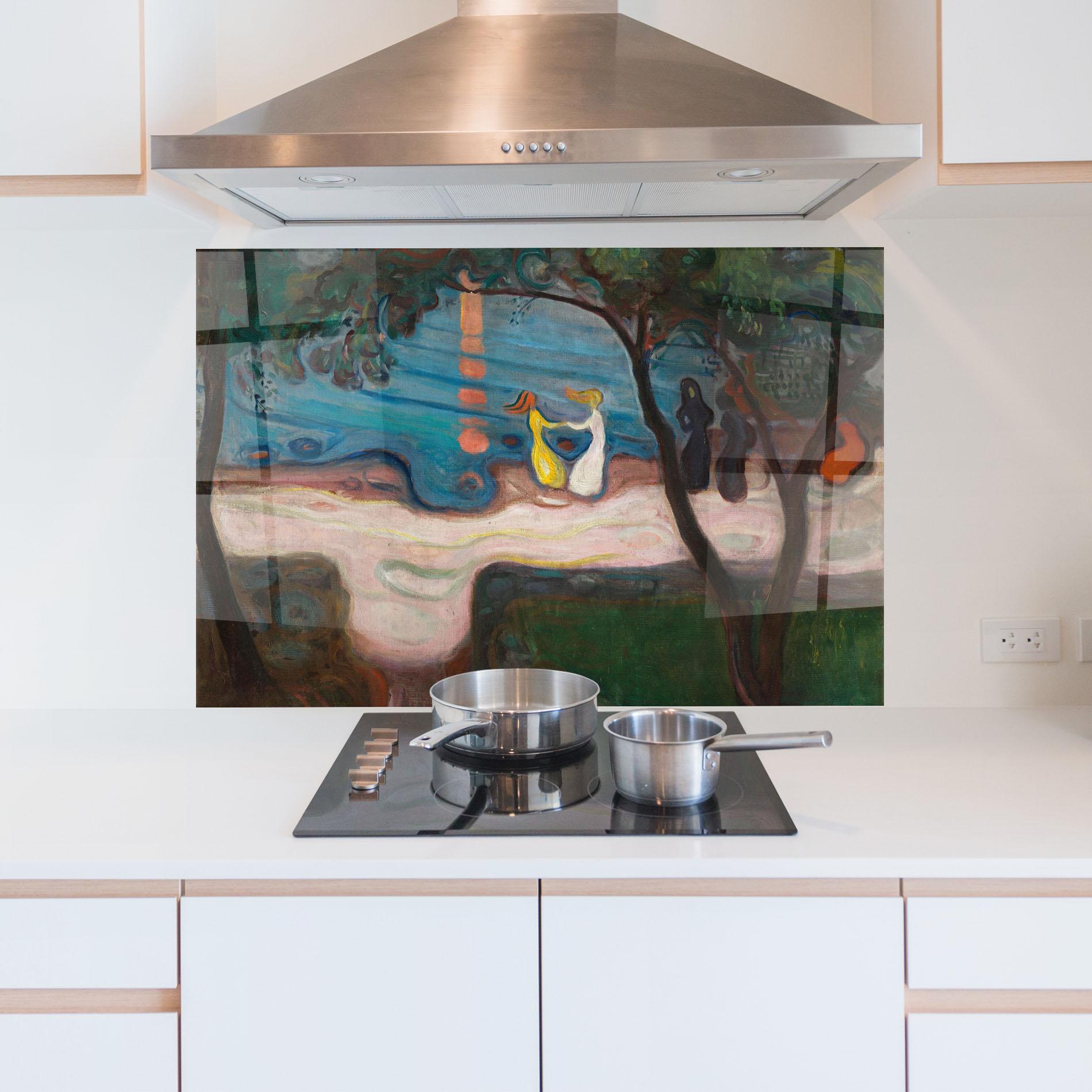 Стъклен панел за кухня Dance On The Beach mockup 5