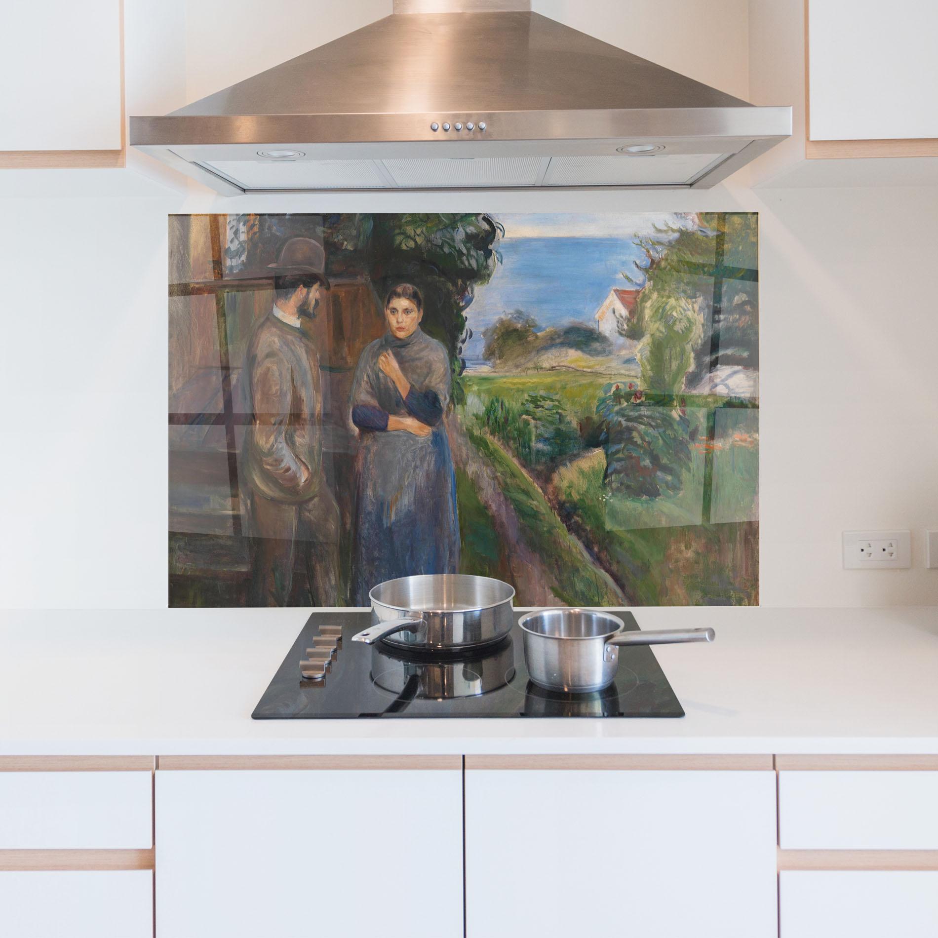 Стъклен панел за кухня Evening Passion mockup 5