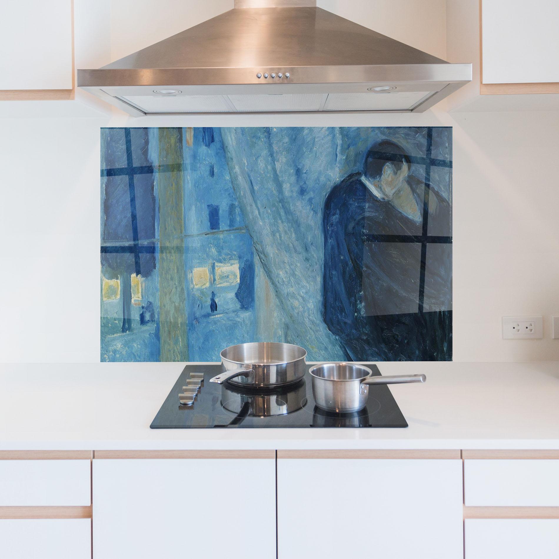 Стъклен панел за кухня Kiss By The Window mockup 5