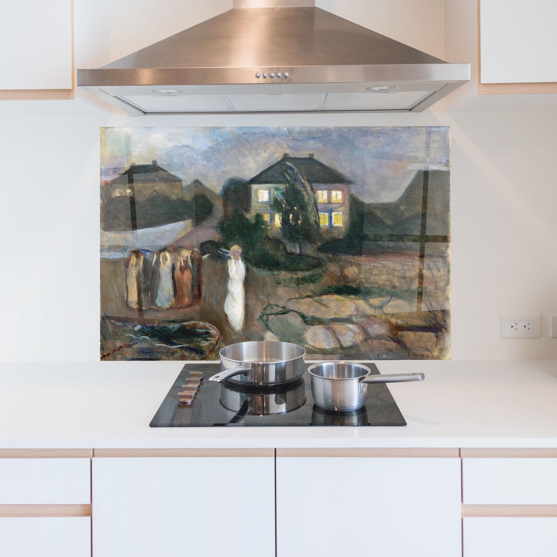 Стъклен панел за кухня The Storm mockup 5