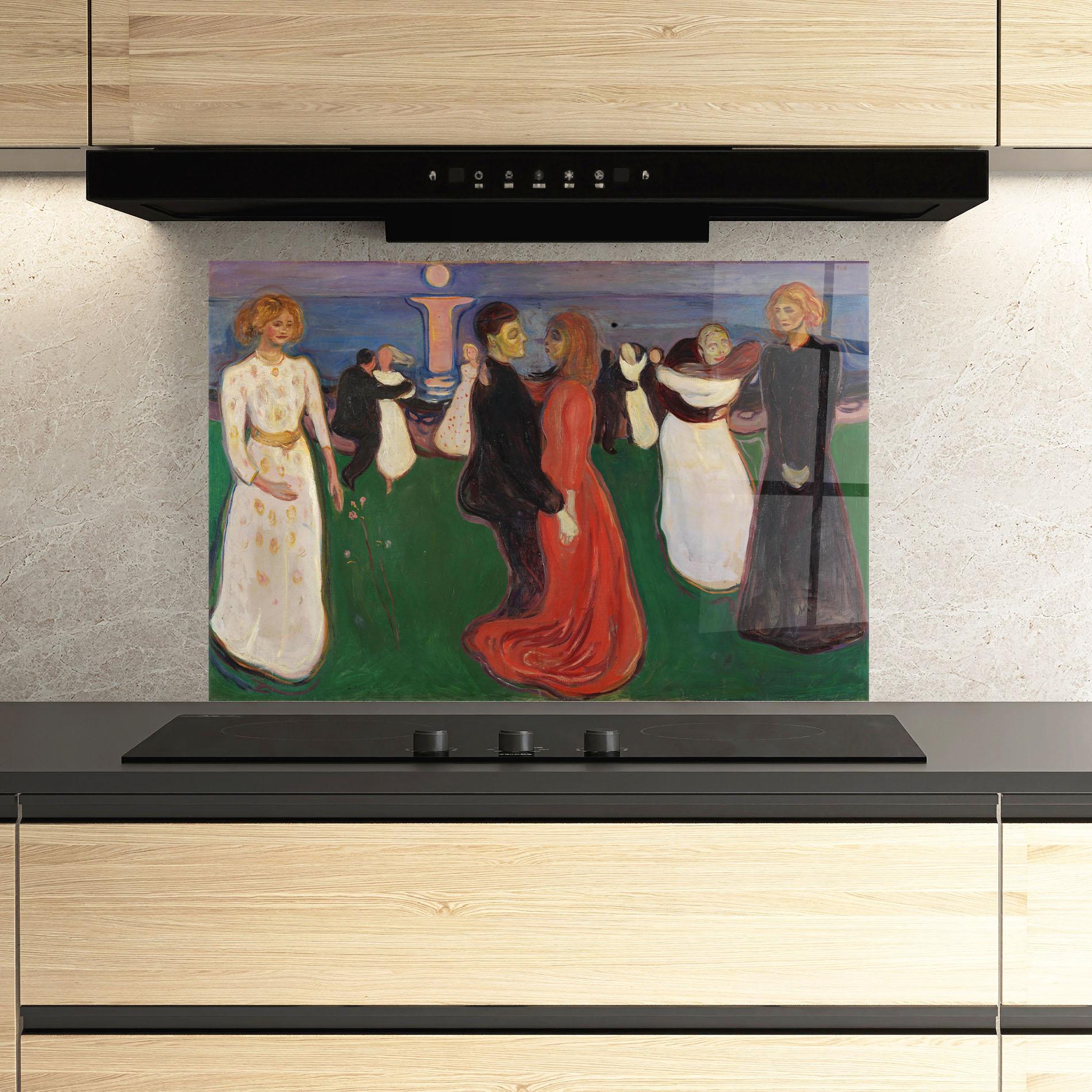 Стъклен панел за кухня Dance Of Life mockup 3