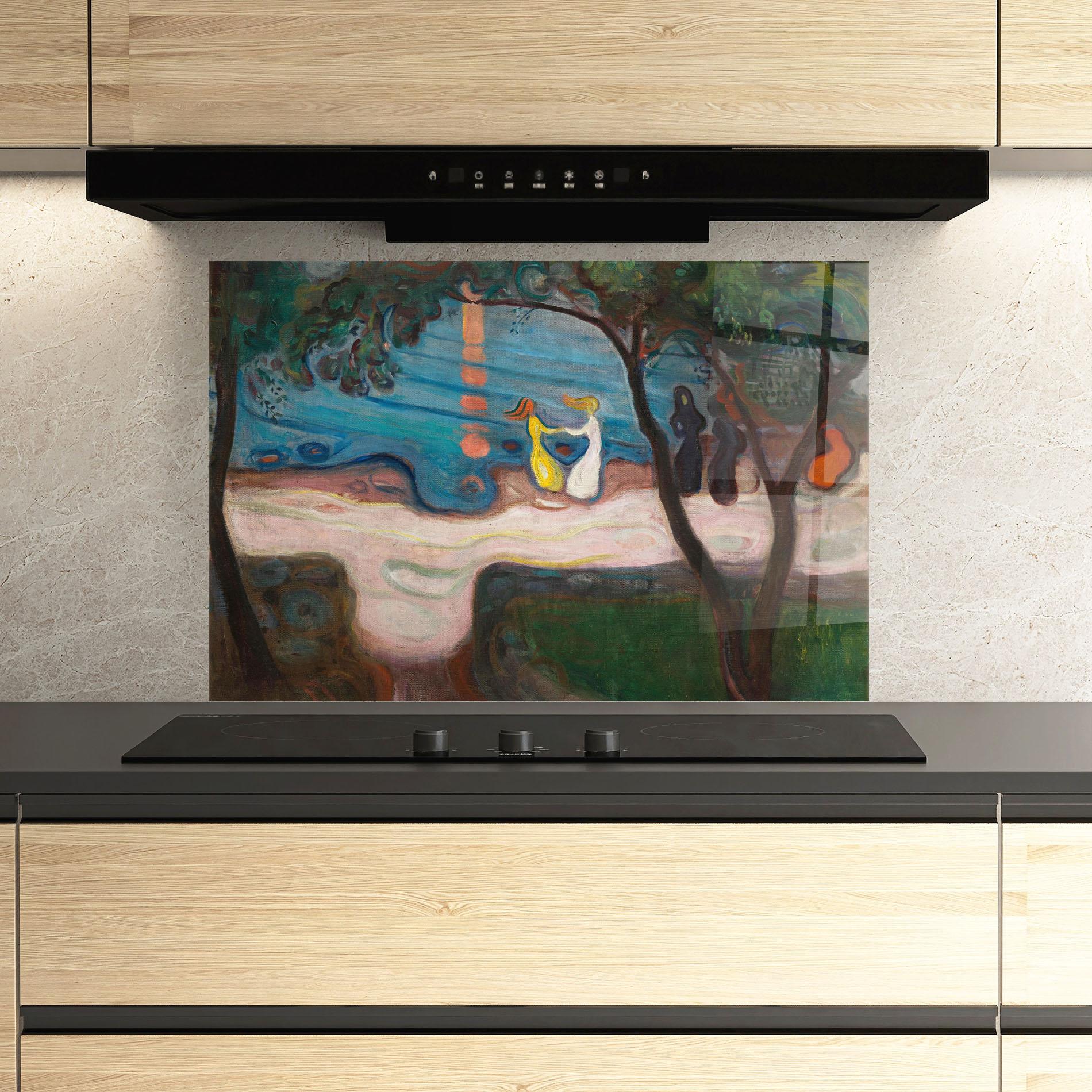 Стъклен панел за кухня Dance On The Beach mockup 3