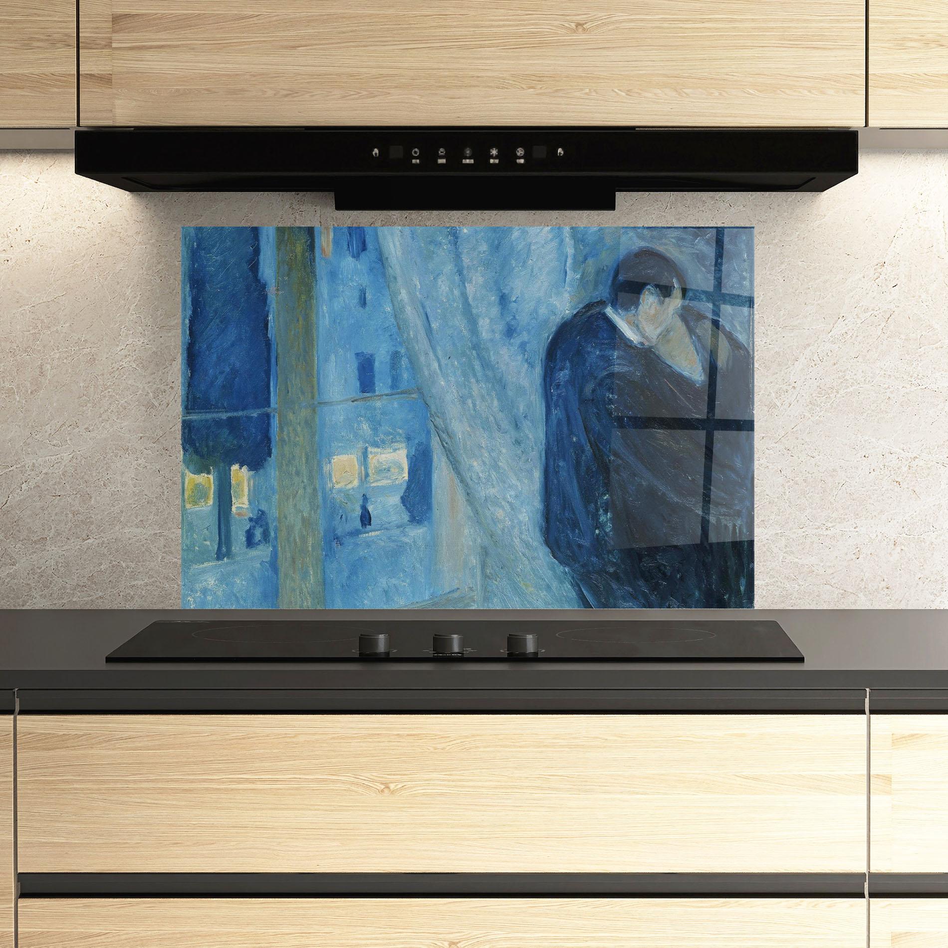 Стъклен панел за кухня Kiss By The Window mockup 3