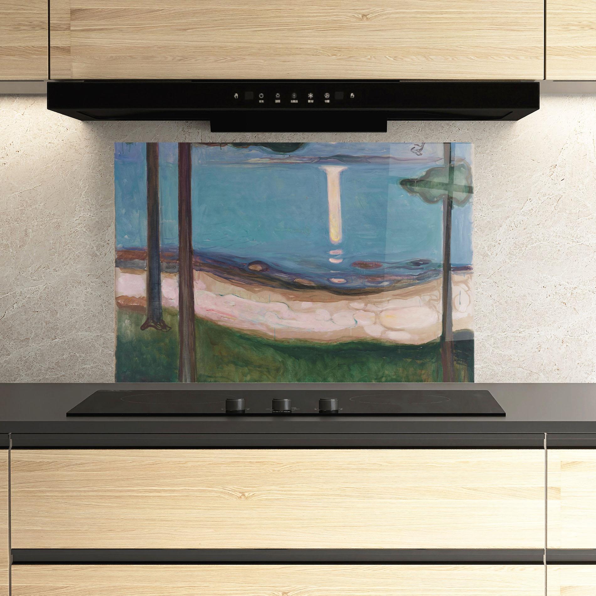 Стъклен панел за кухня Moonlight mockup 3