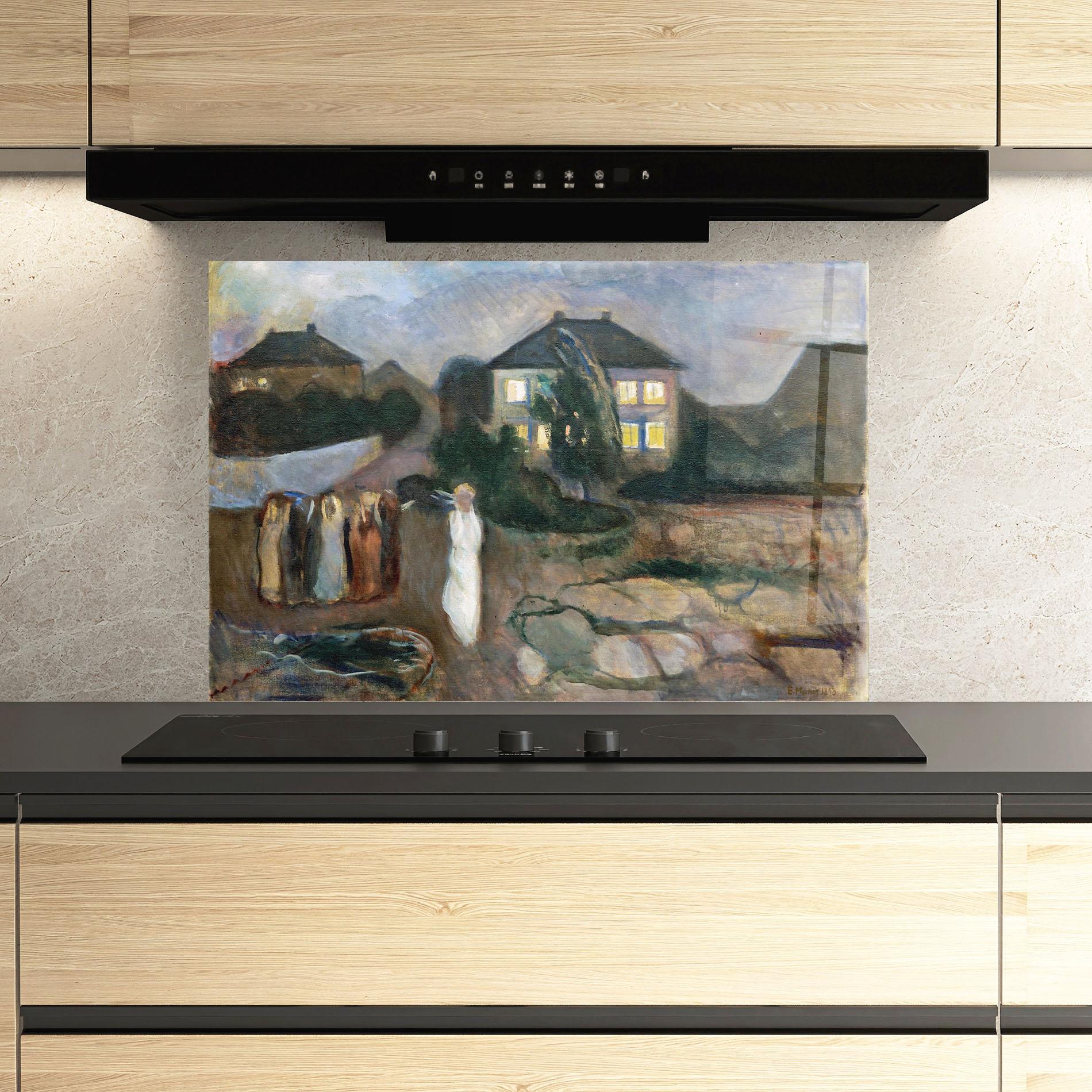 Стъклен панел за кухня The Storm mockup 3