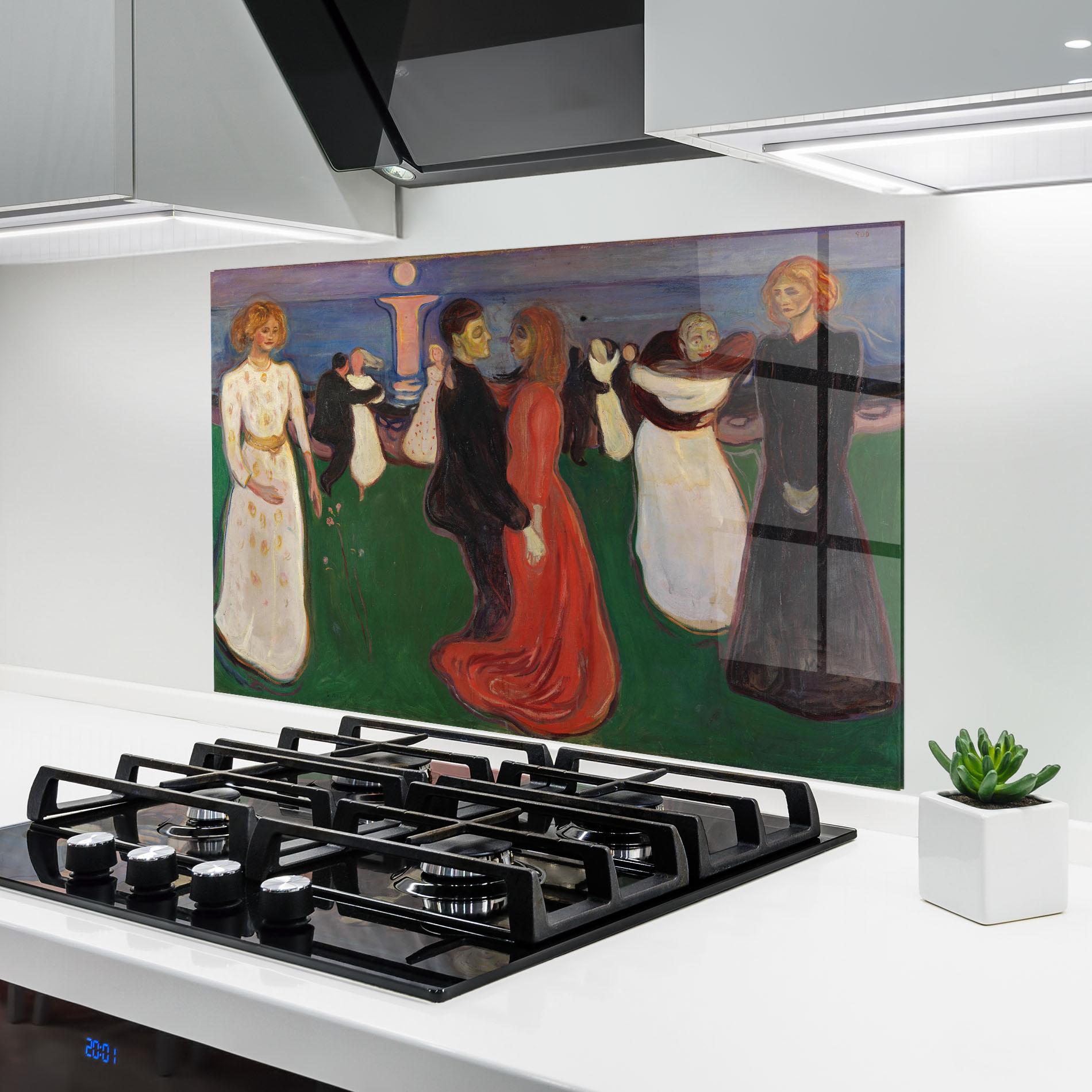 Стъклен панел за кухня Dance Of Life mockup 6