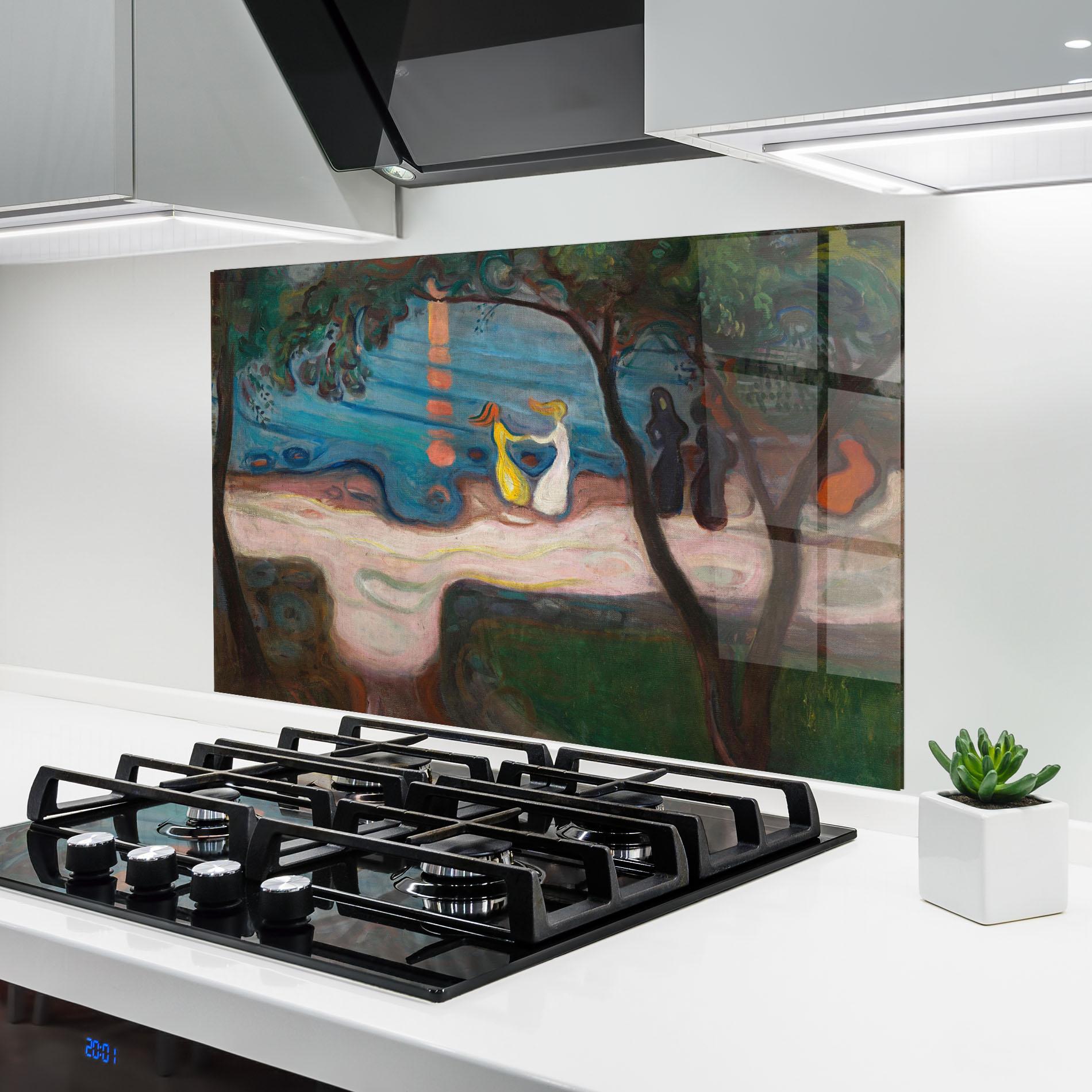 Стъклен панел за кухня Dance On The Beach mockup 6