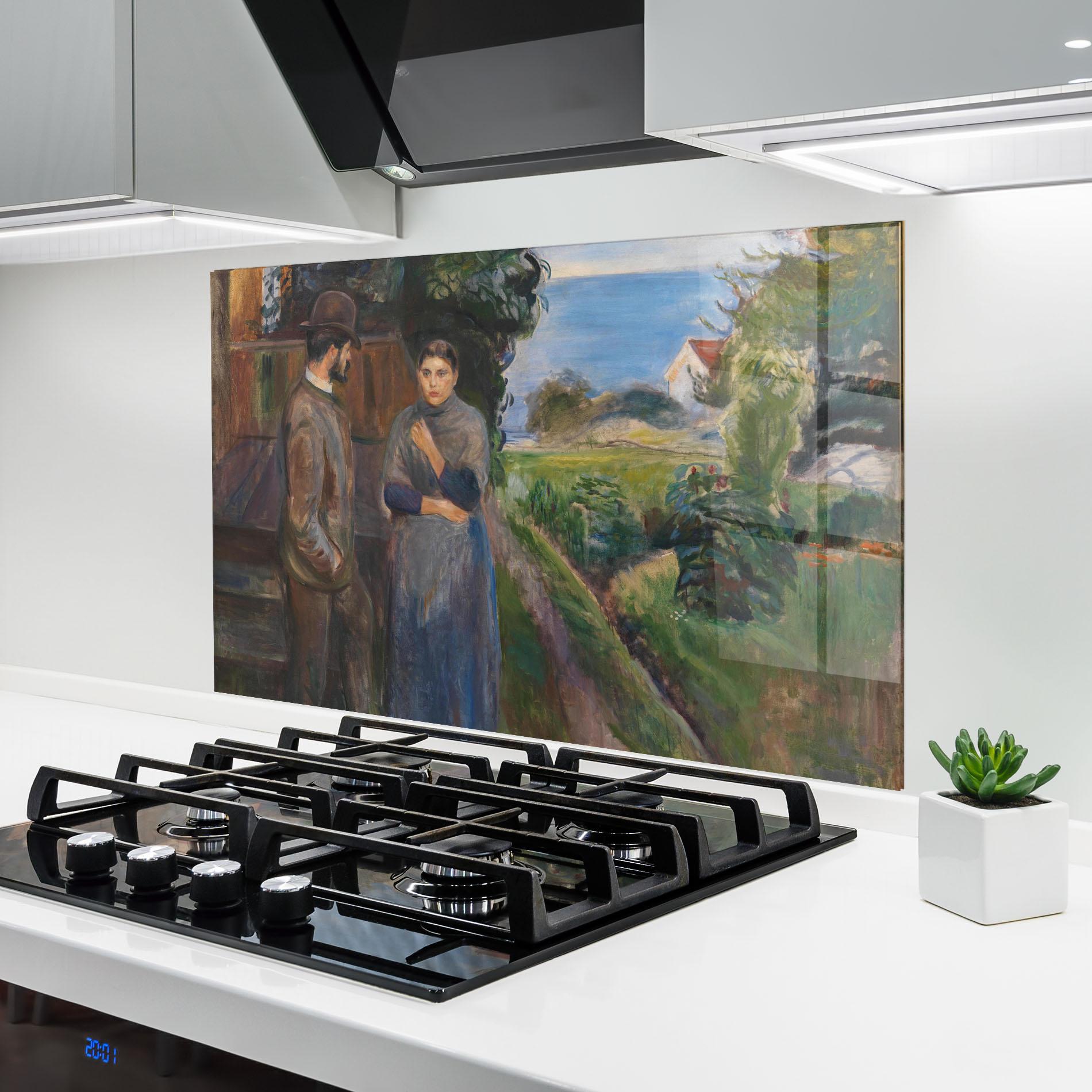 Стъклен панел за кухня Evening Passion mockup 6