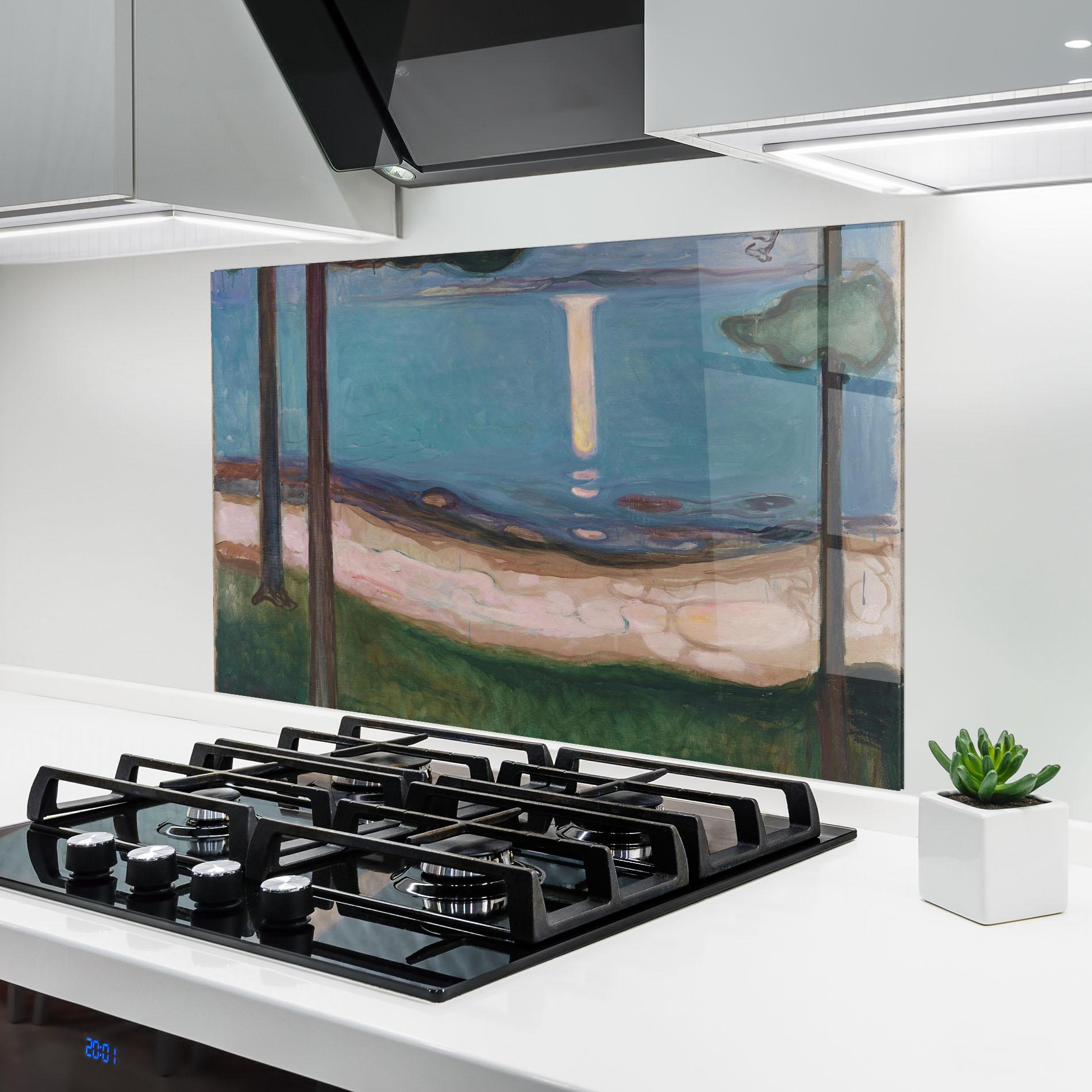 Стъклен панел за кухня Moonlight mockup 6