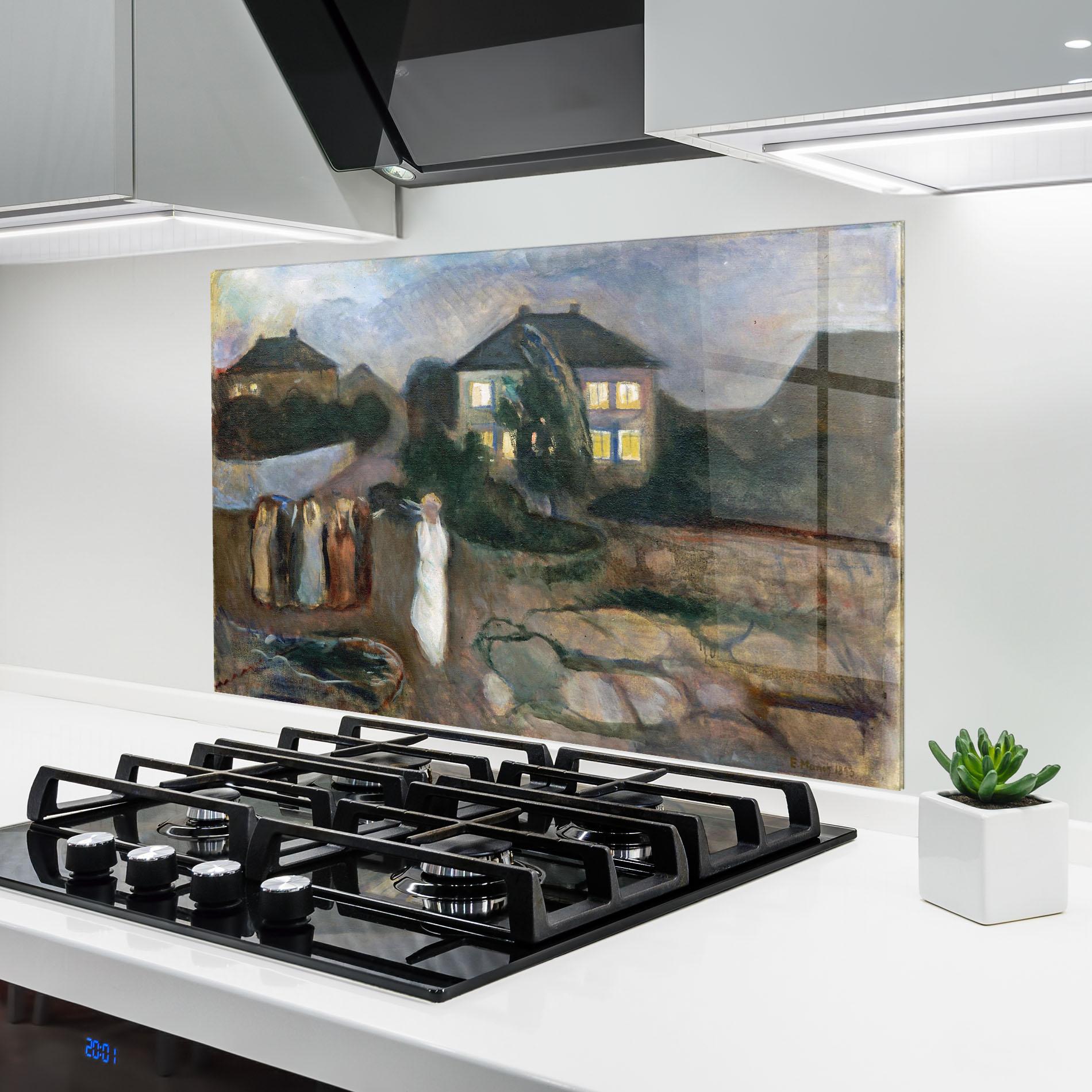 Стъклен панел за кухня The Storm mockup 6