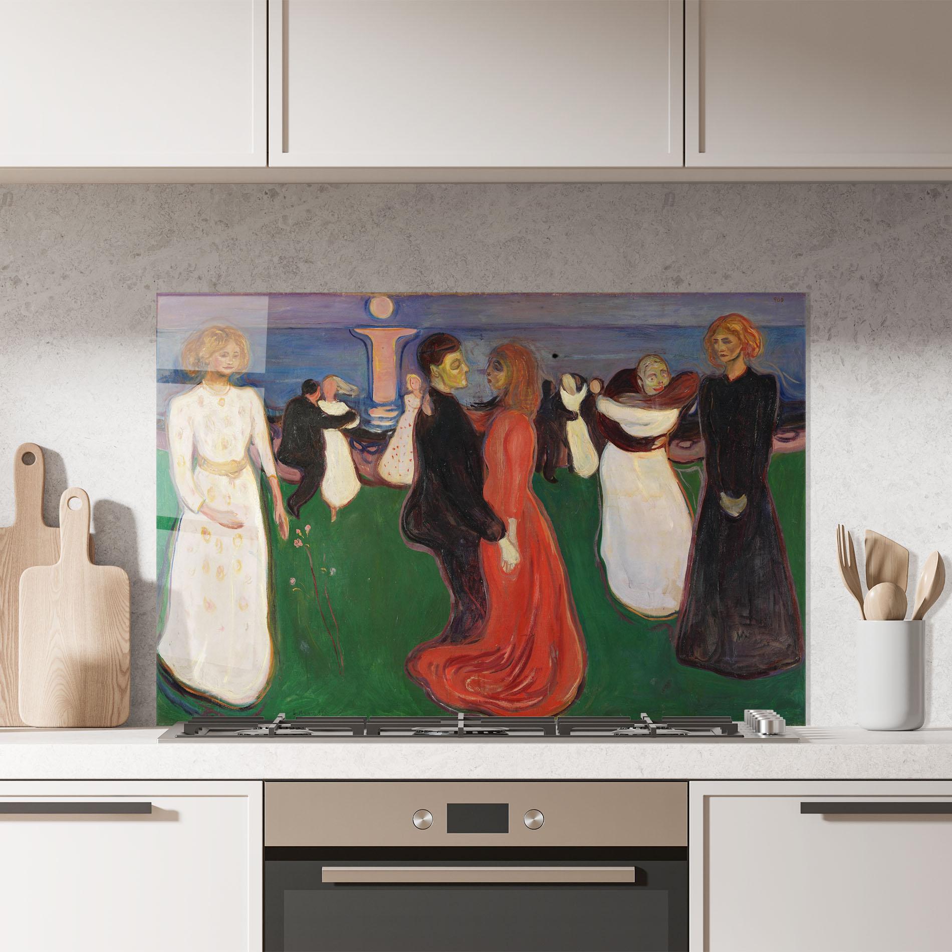 Стъклен панел за кухня Dance Of Life mockup 7