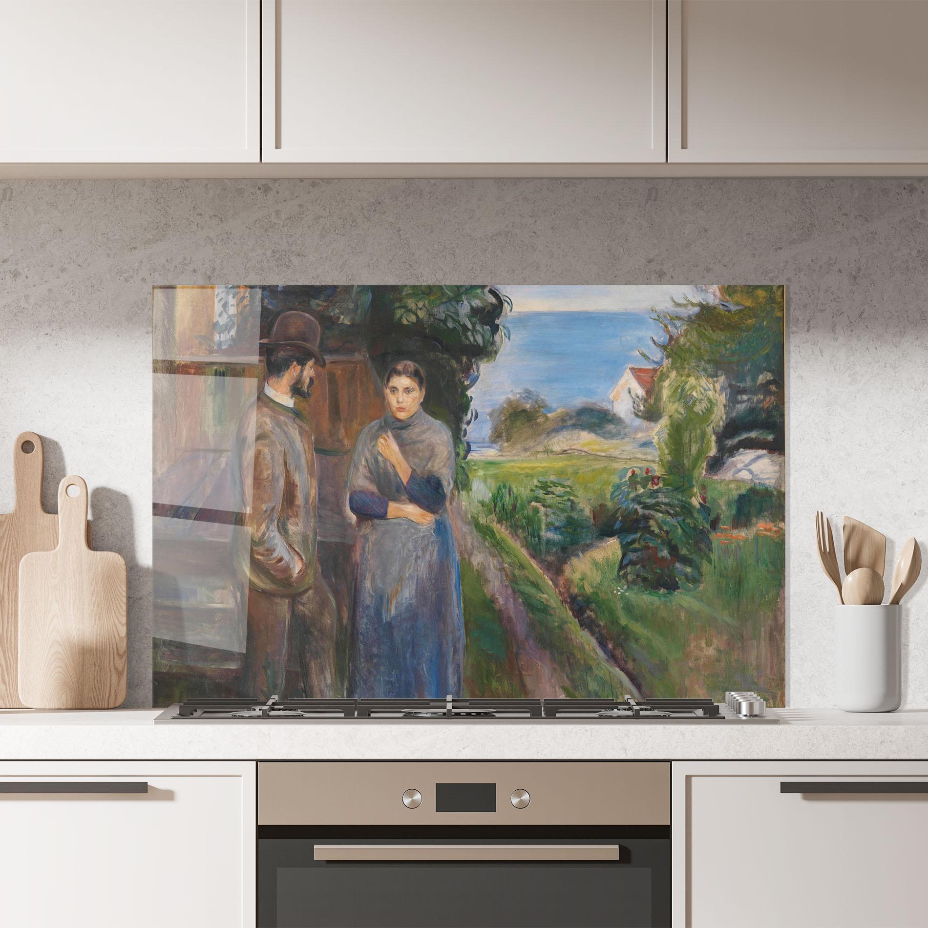 Стъклен панел за кухня Evening Passion mockup 7