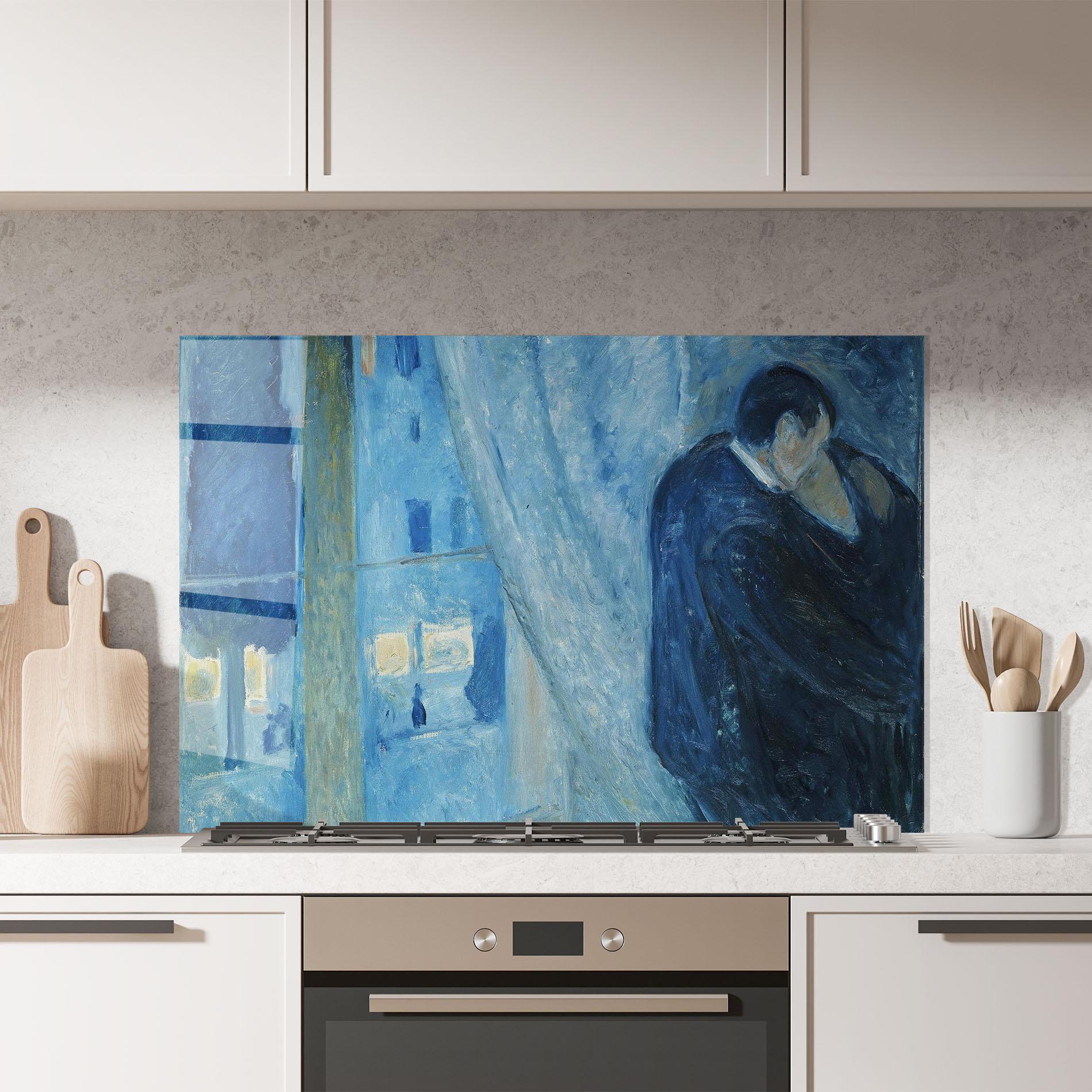 Стъклен панел за кухня Kiss By The Window mockup 7