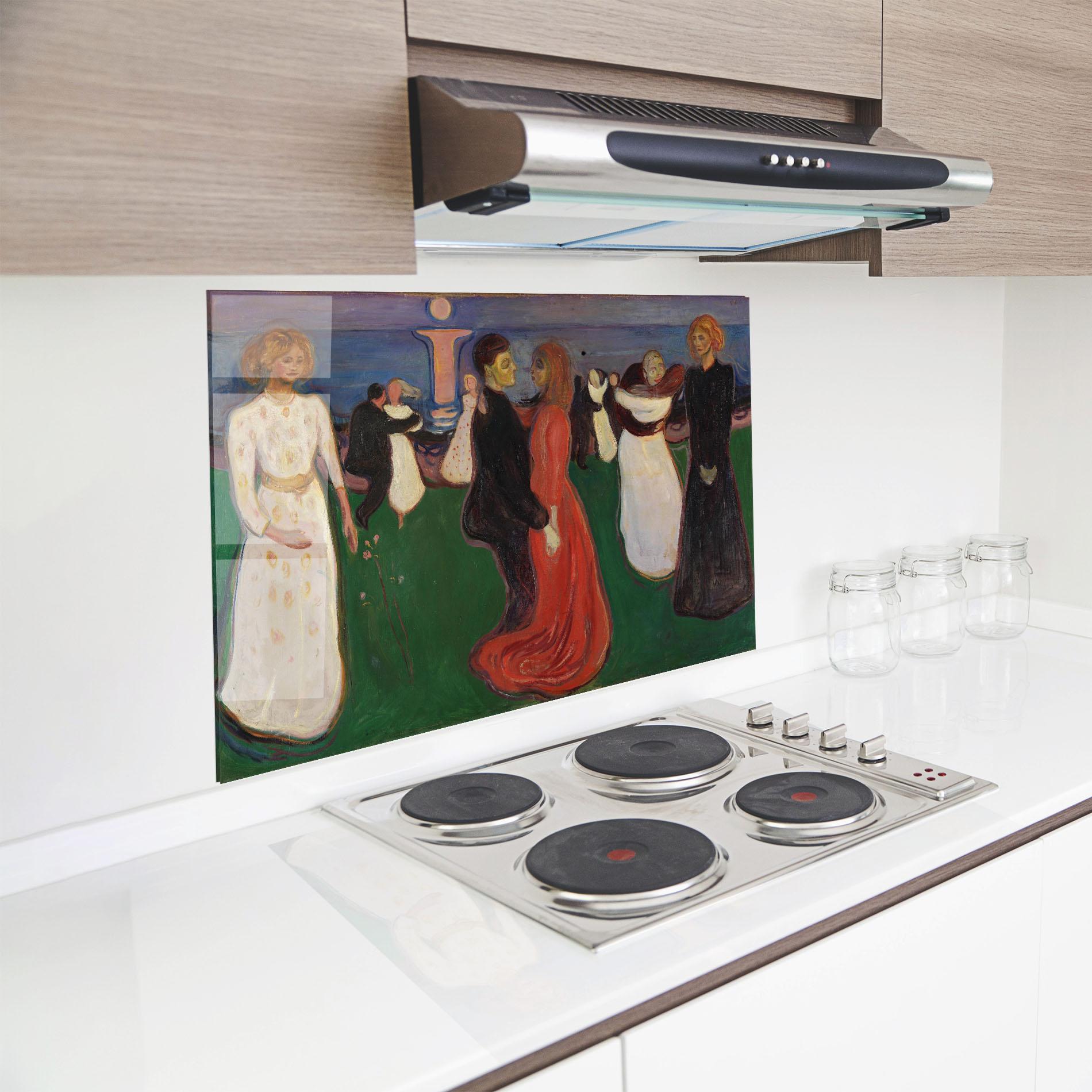 Стъклен панел за кухня Dance Of Life mockup 8