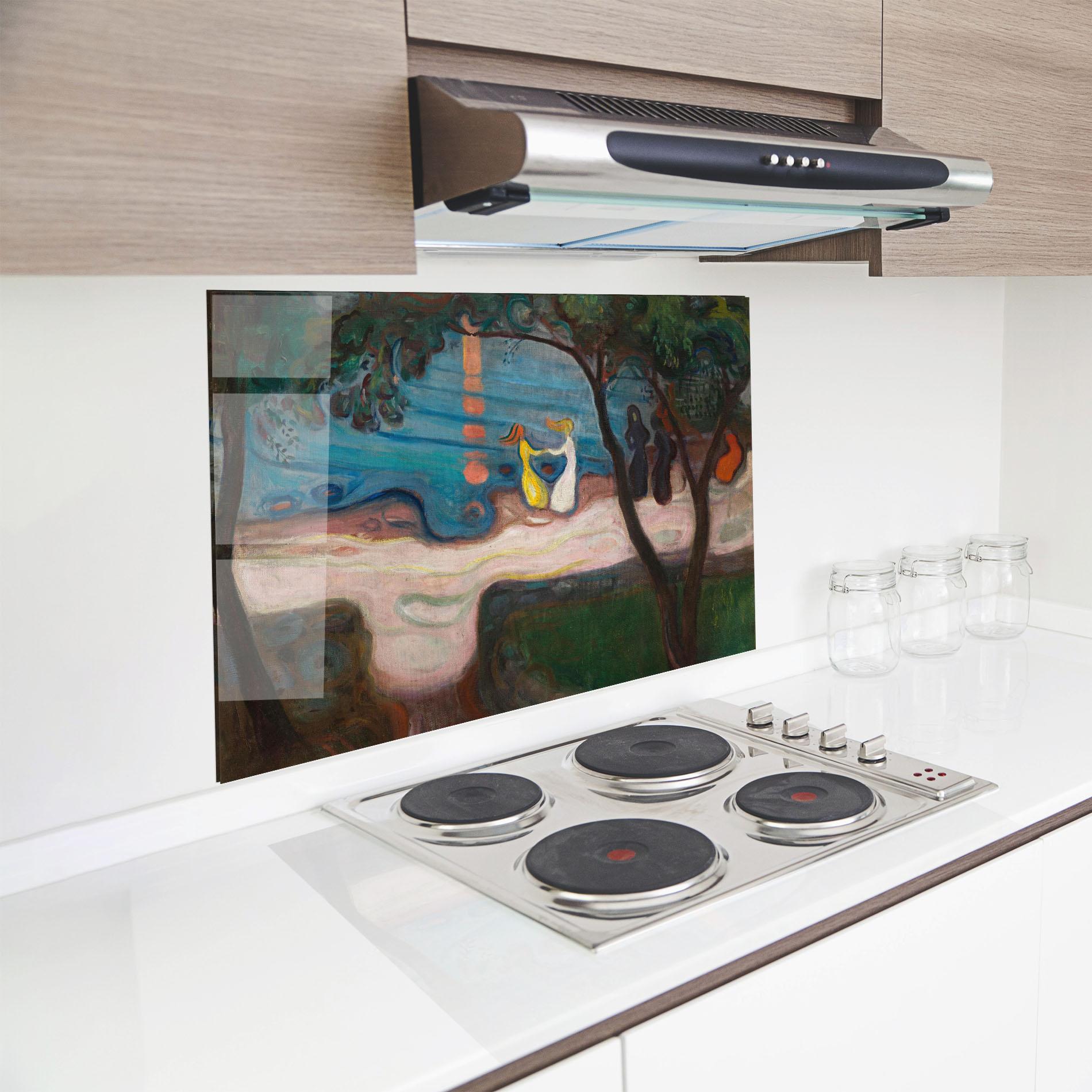 Стъклен панел за кухня Dance On The Beach mockup 8