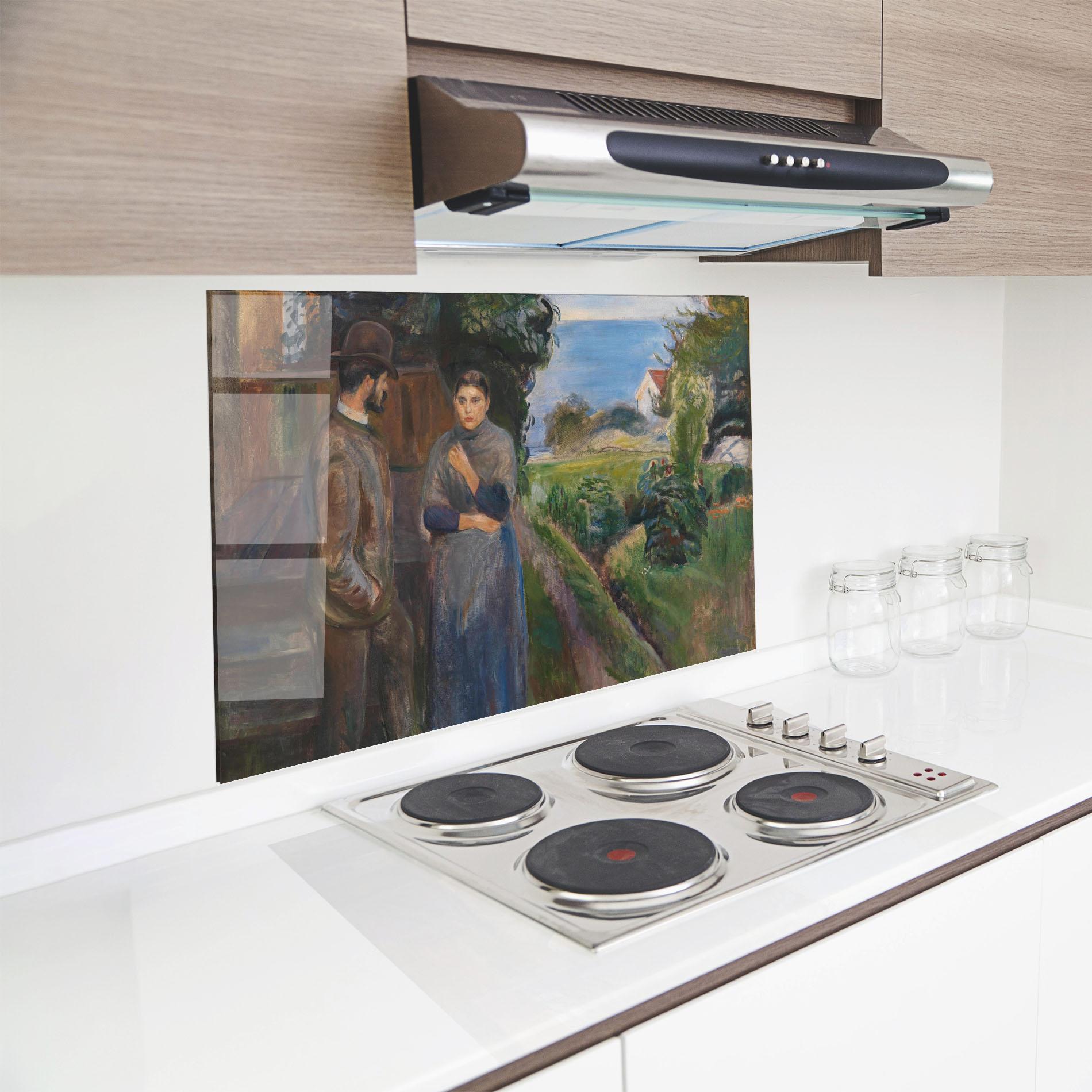 Стъклен панел за кухня Evening Passion mockup 8