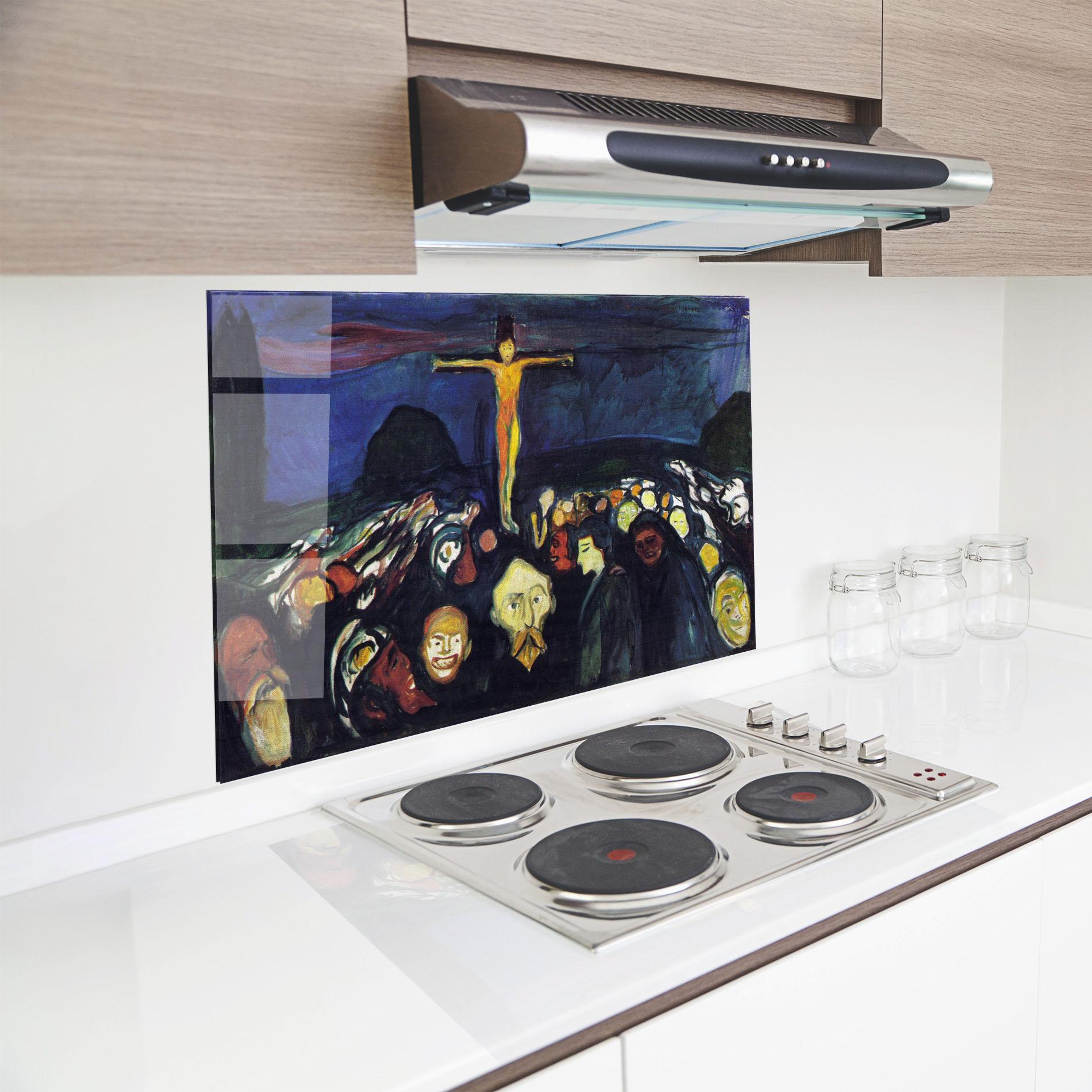 Стъклен панел за кухня Golgotha mockup 8