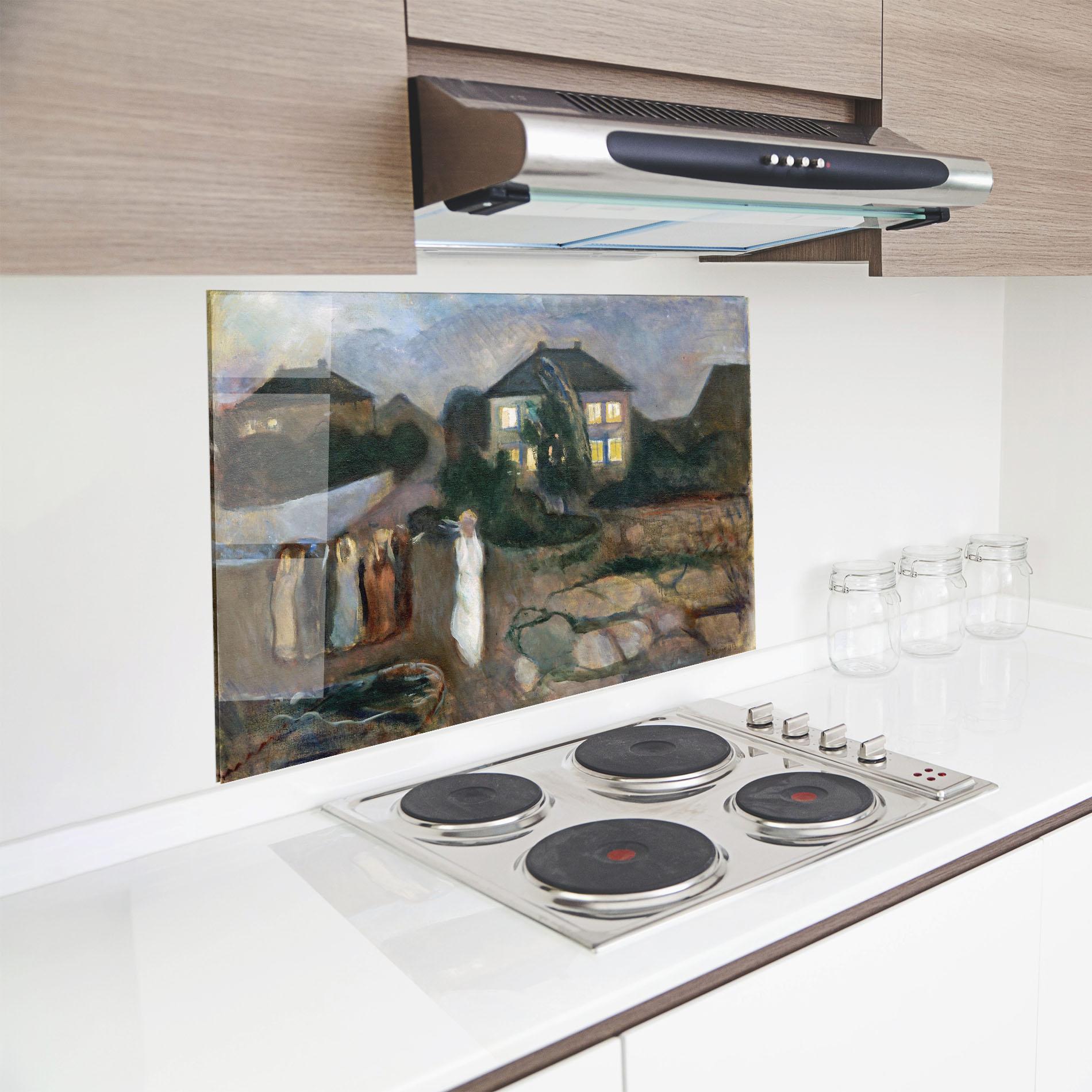 Стъклен панел за кухня The Storm mockup 8