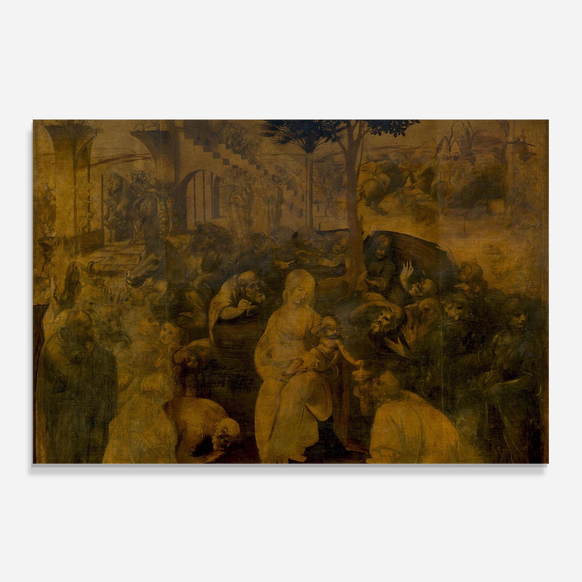 Leonardo Da Vinci Adorazione Dei Magi mockup 0