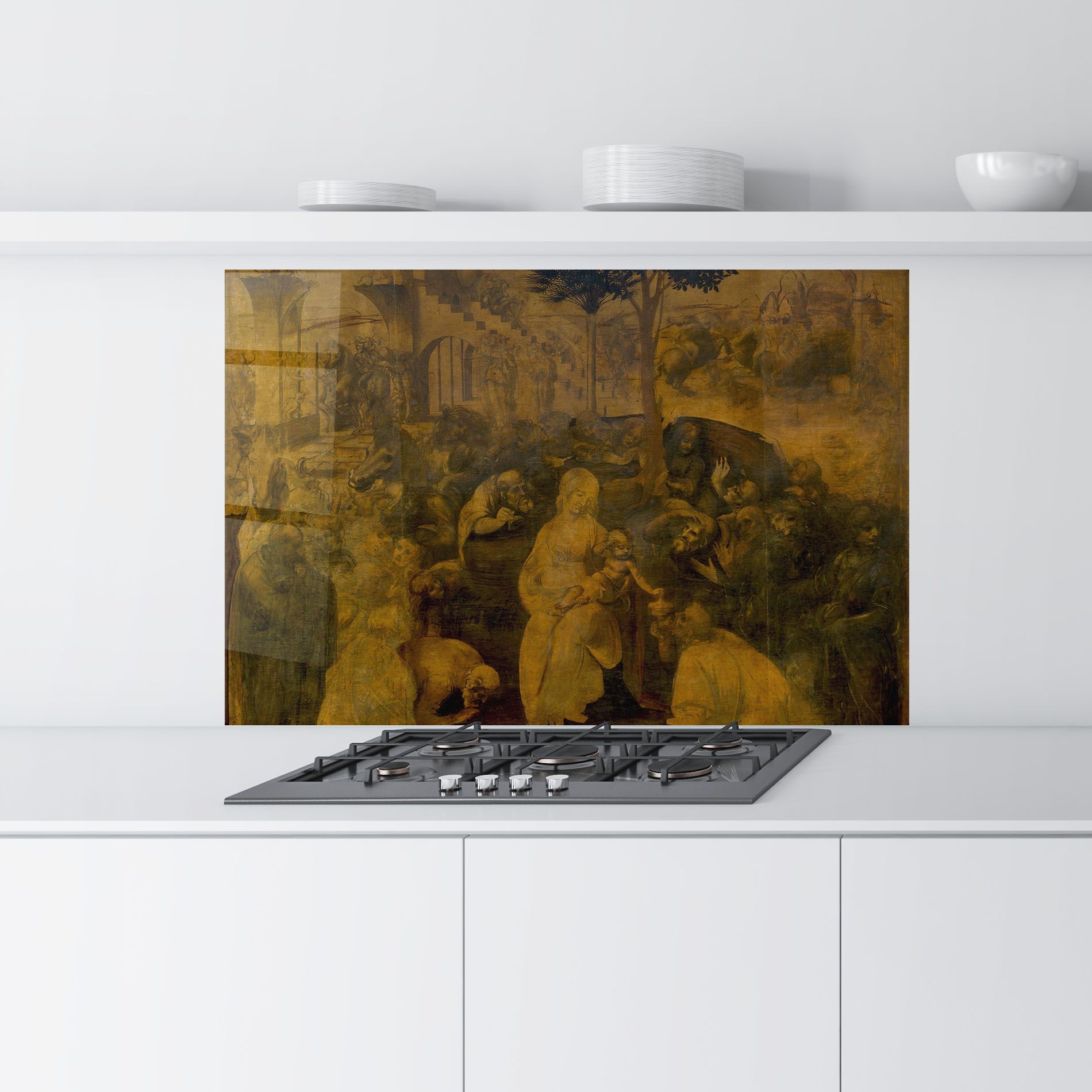 Leonardo Da Vinci Adorazione Dei Magi mockup 9