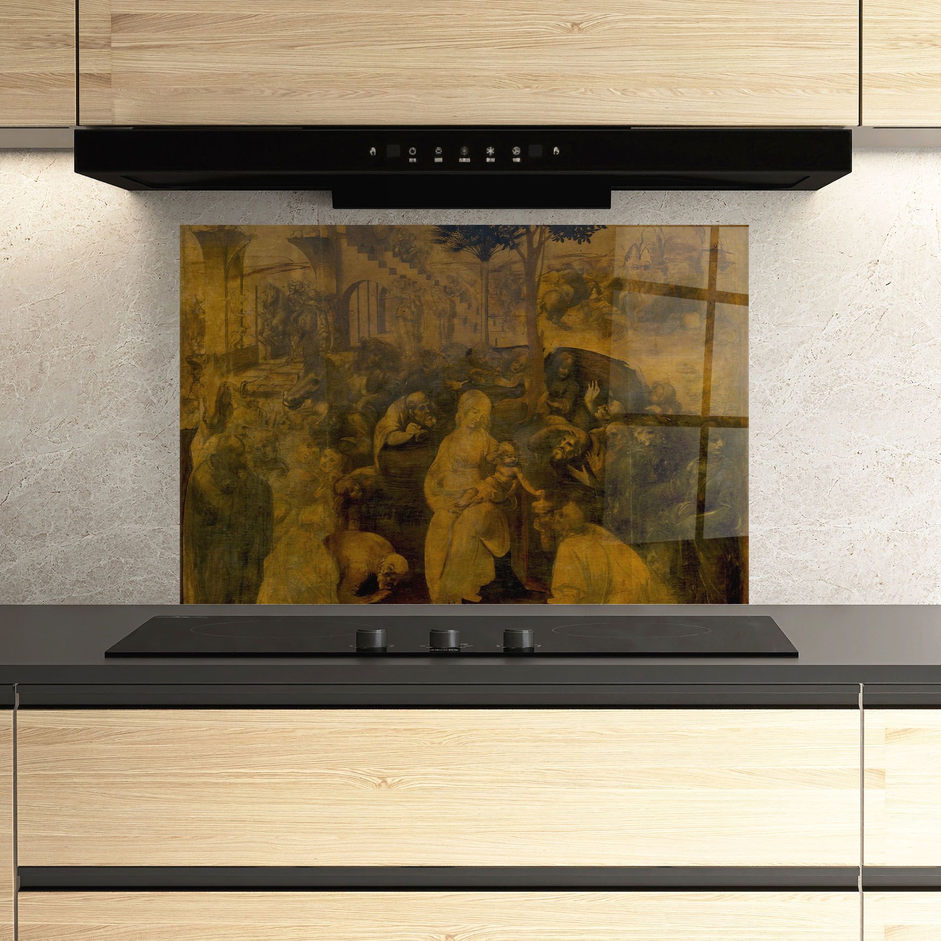 Leonardo Da Vinci Adorazione Dei Magi mockup 3