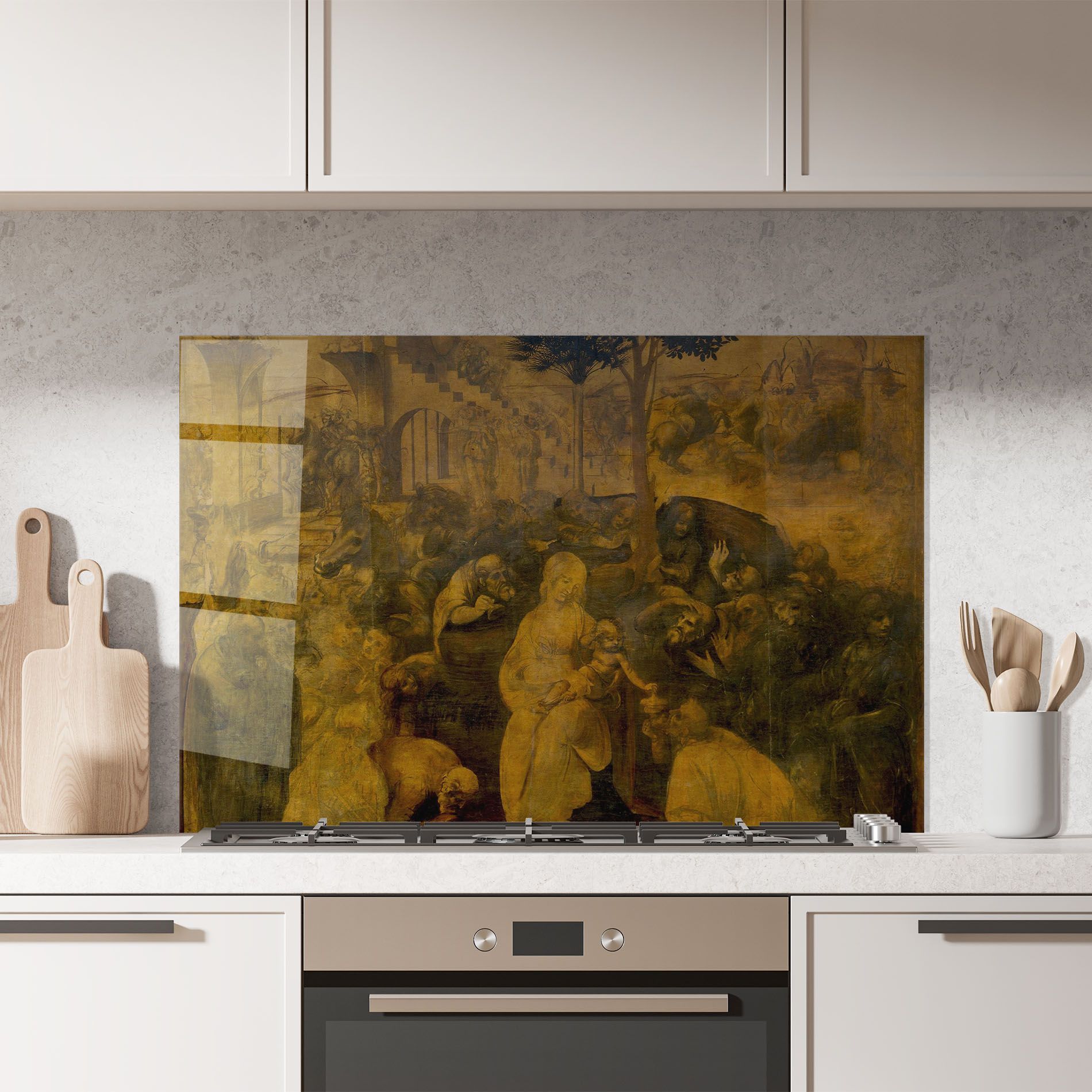 Leonardo Da Vinci Adorazione Dei Magi mockup 7
