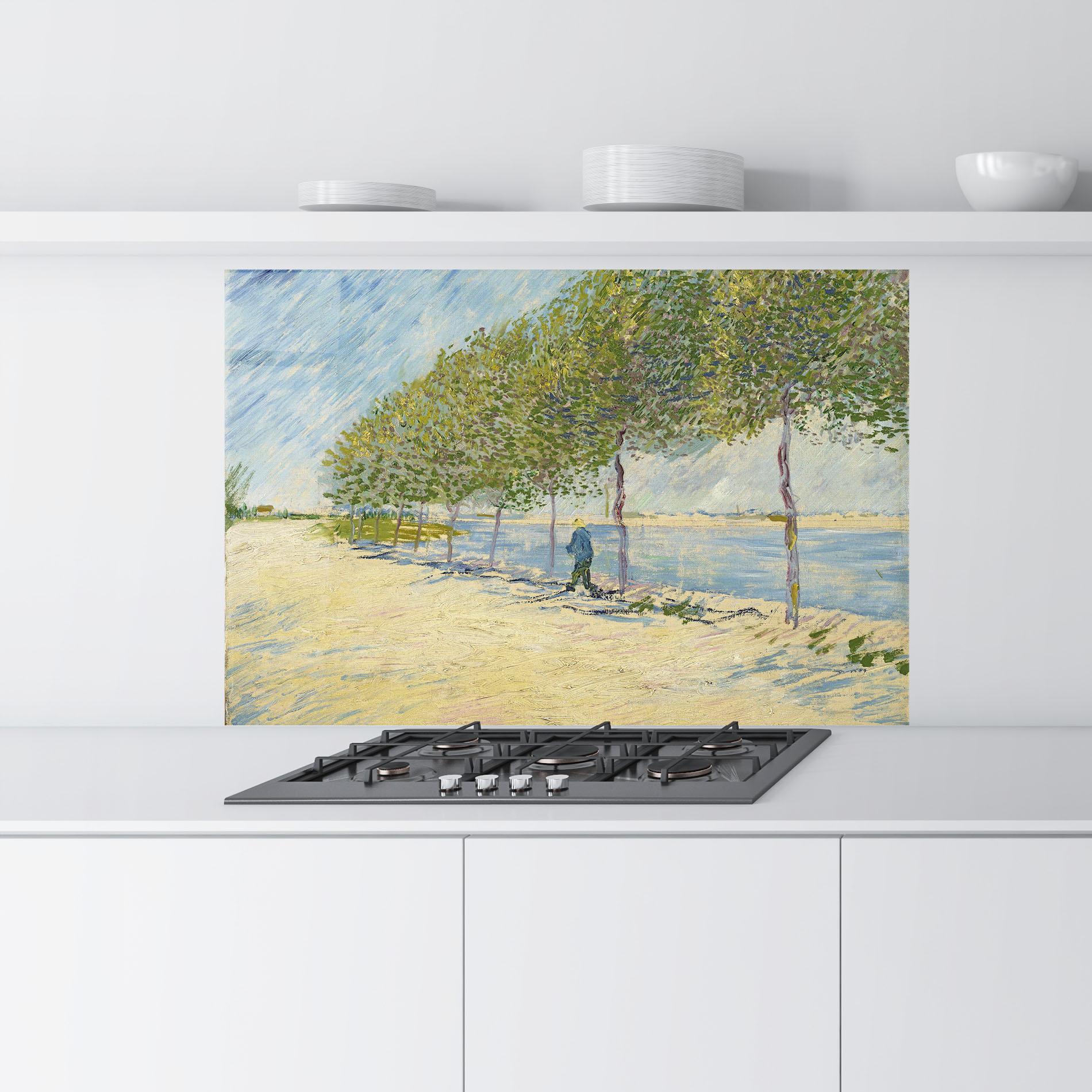 Стъклен панел за кухня Langs De Seine mockup 9