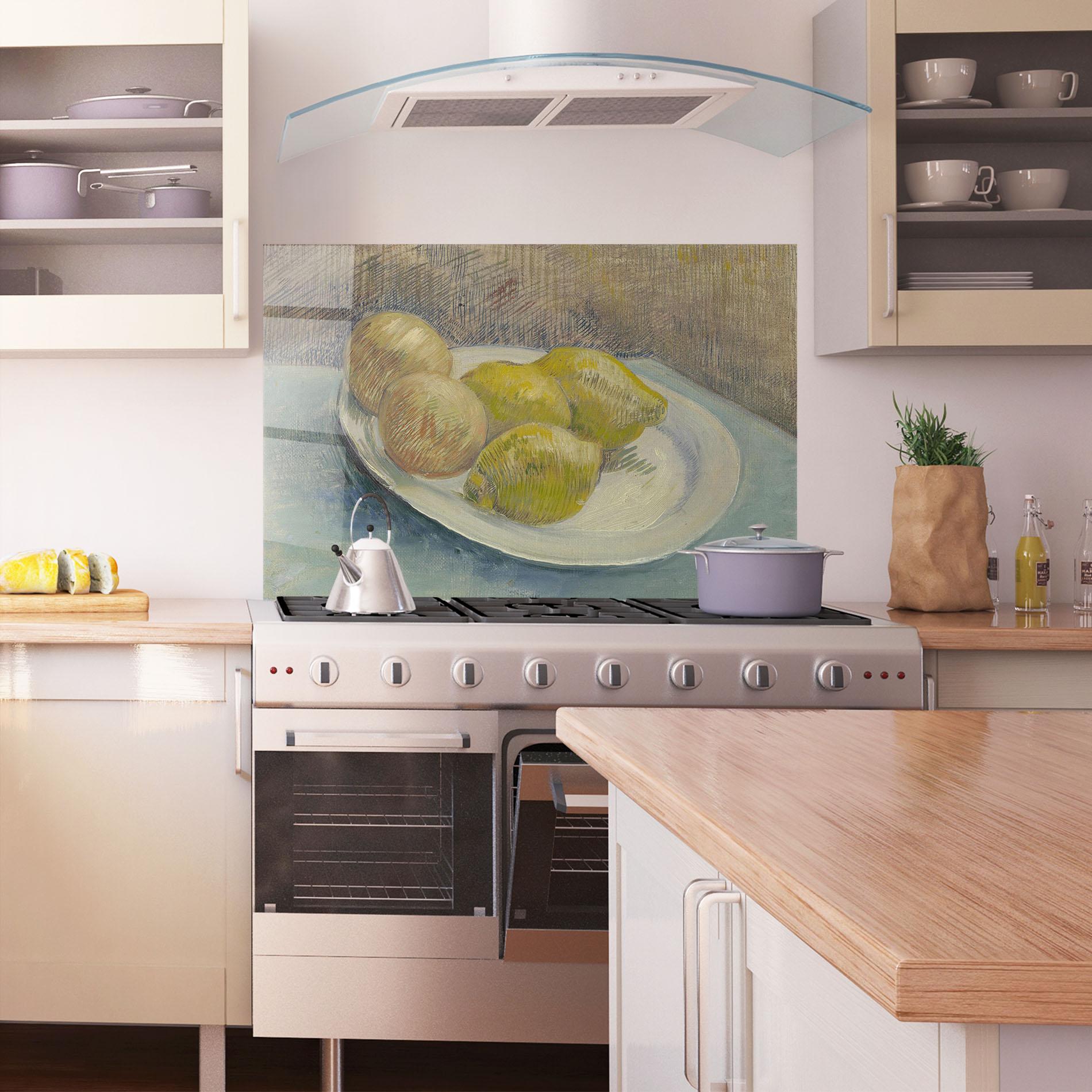 Стъклен панел за кухня Schotel Met Citrusvruchten mockup 1