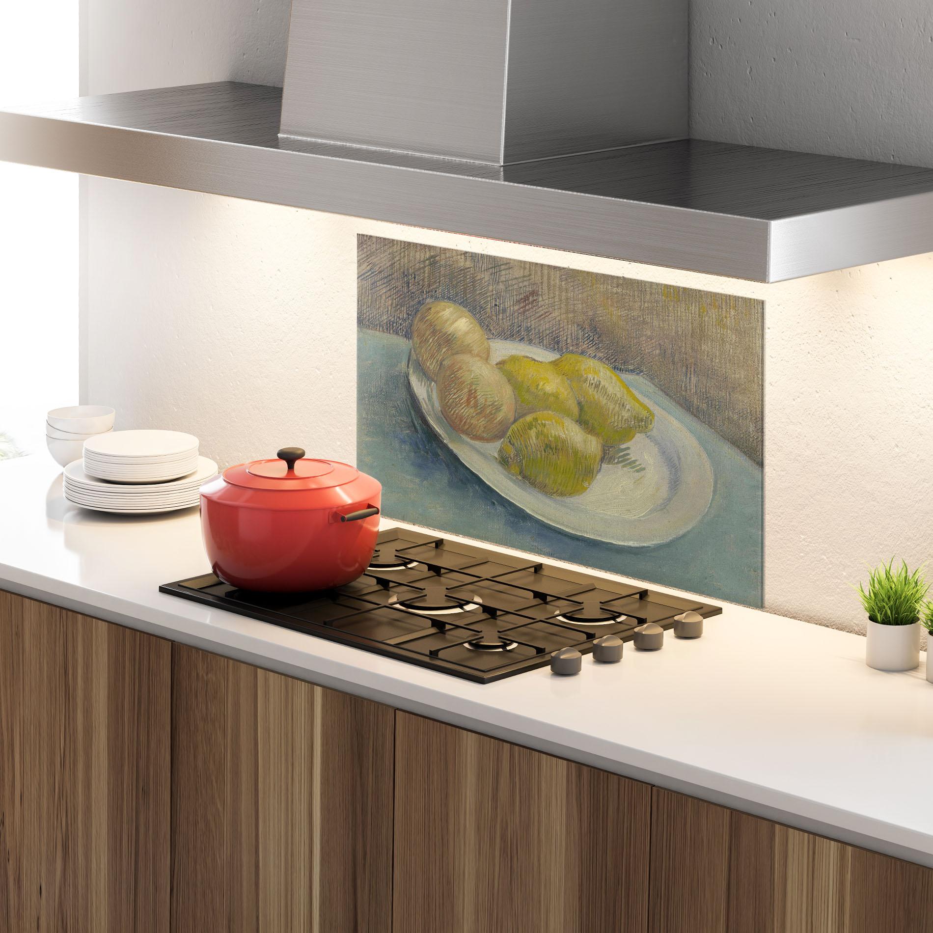 Стъклен панел за кухня Schotel Met Citrusvruchten mockup 4