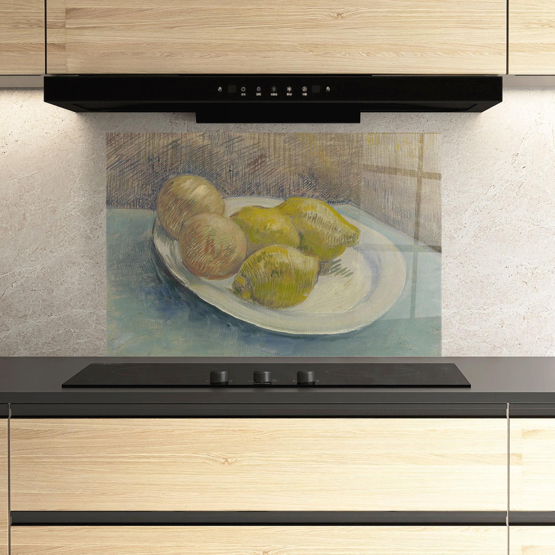 Стъклен панел за кухня Schotel Met Citrusvruchten mockup 3