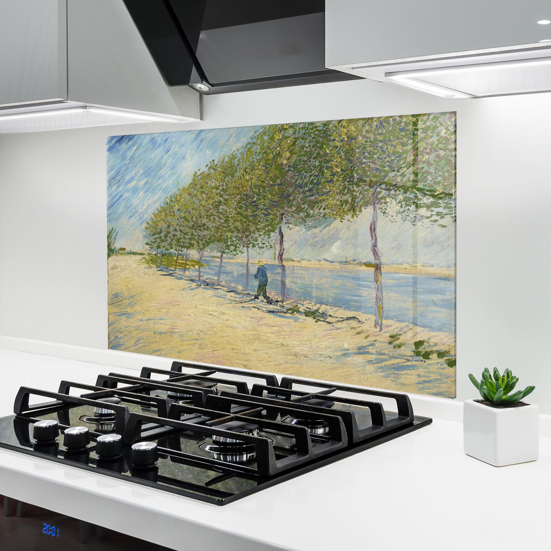 Стъклен панел за кухня Langs De Seine mockup 6