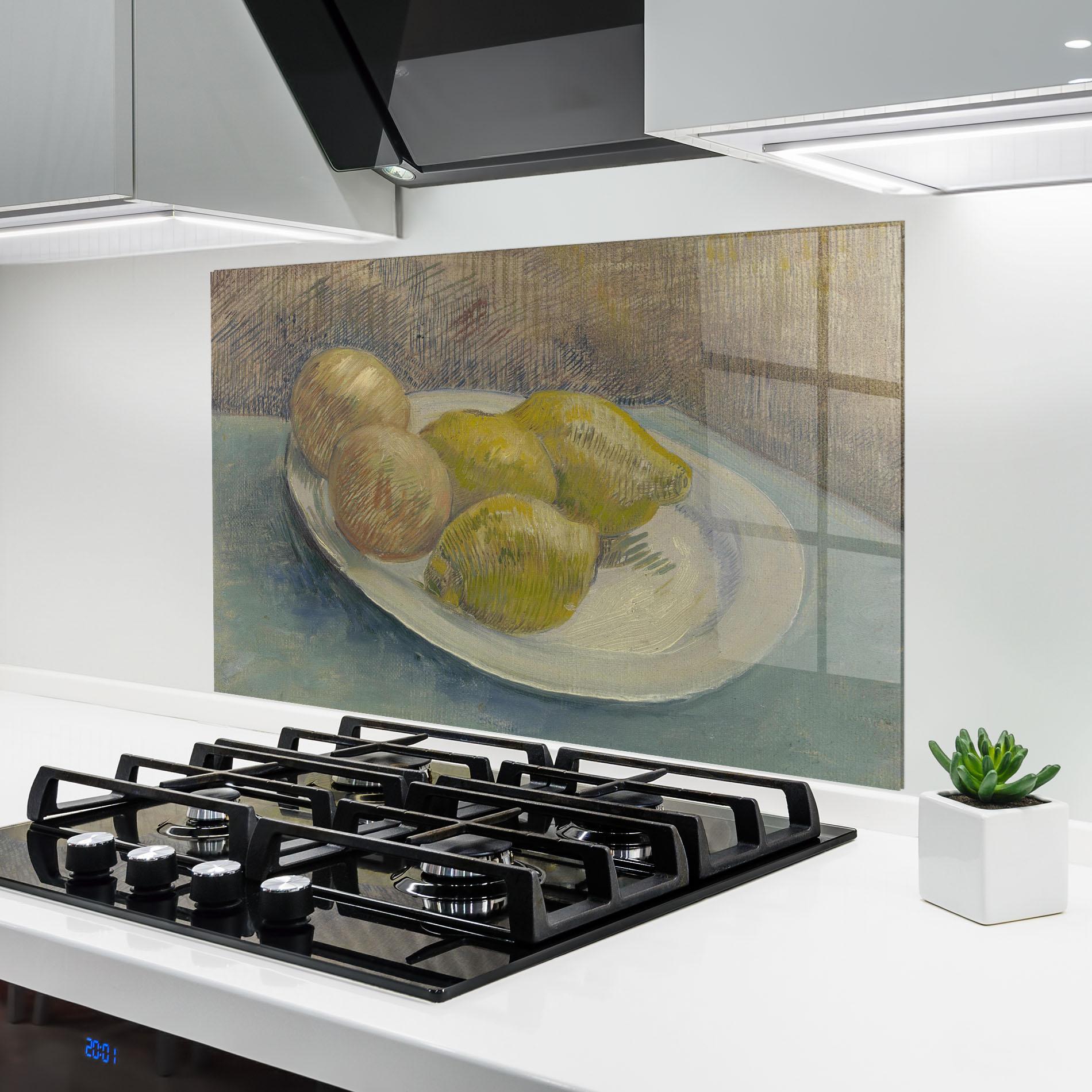 Стъклен панел за кухня Schotel Met Citrusvruchten mockup 6