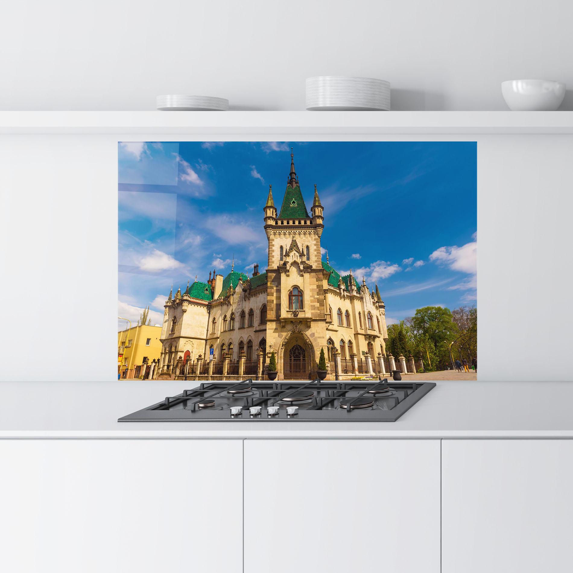 Стъклен панел за кухня Jakabov Palace Slovakia mockup 9