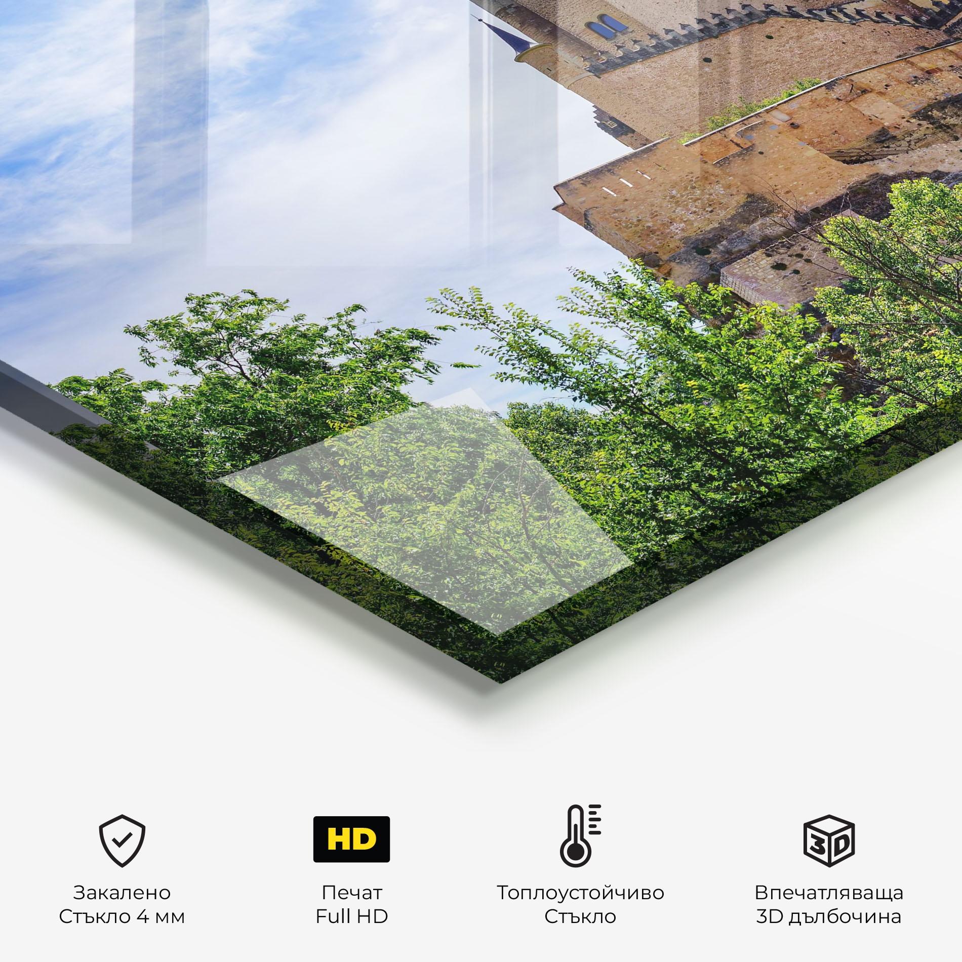 Стъклен панел за кухня Castle Alcazar mockup 2