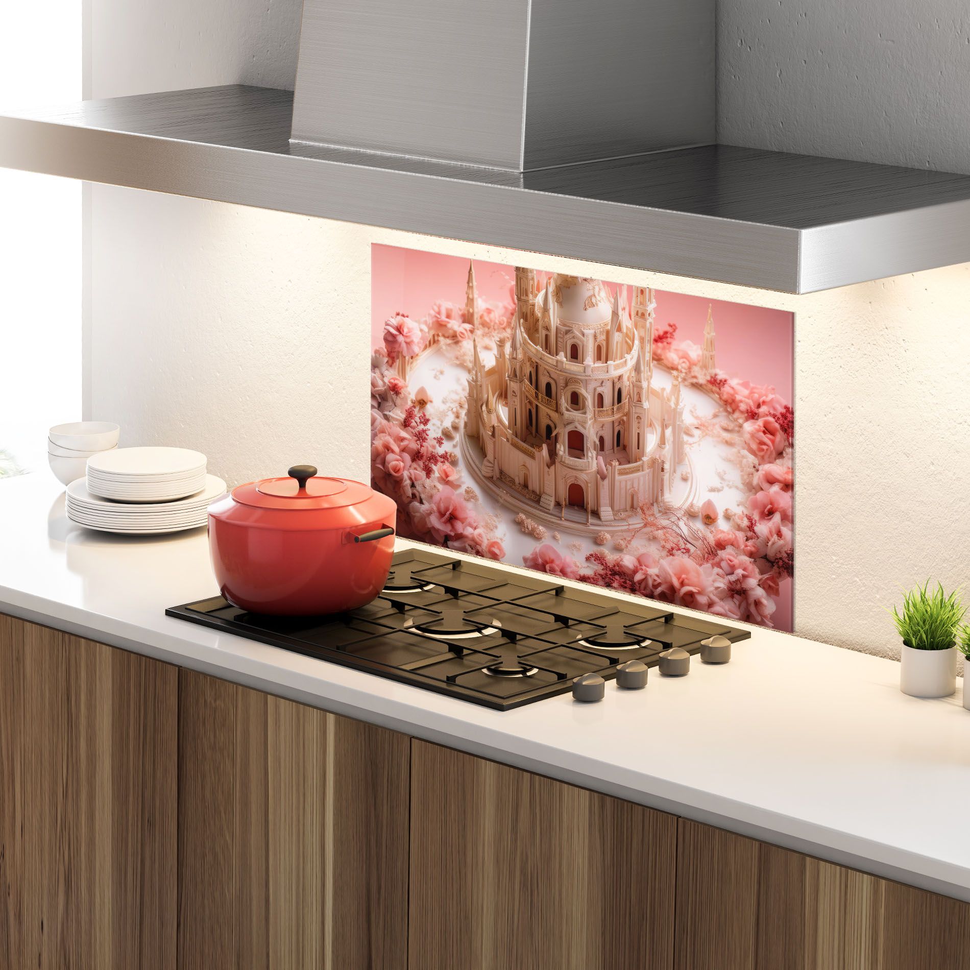 Cream Castle Flower mockup 4