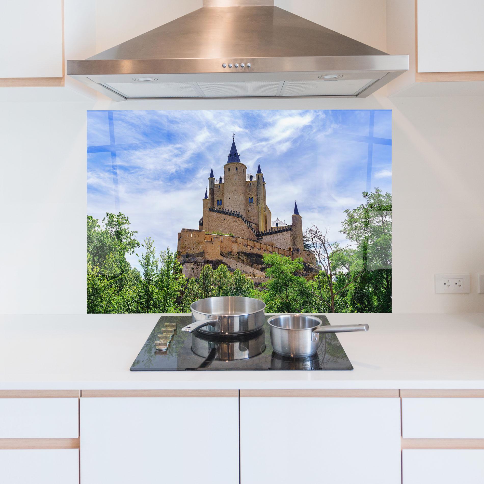 Стъклен панел за кухня Castle Alcazar mockup 5