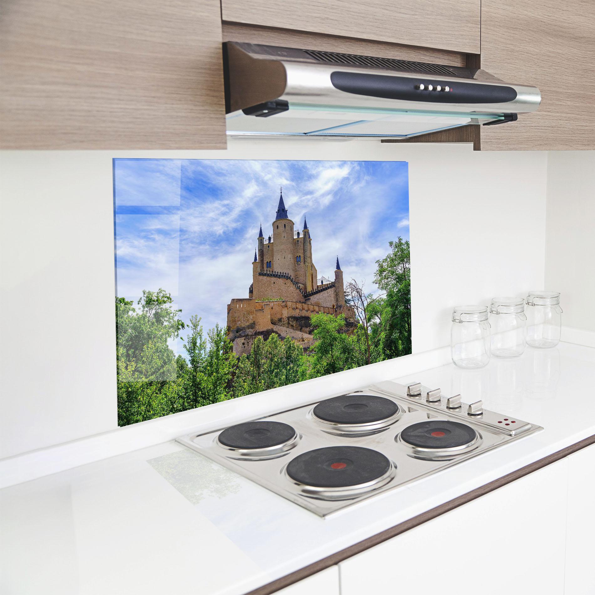 Стъклен панел за кухня Castle Alcazar mockup 8